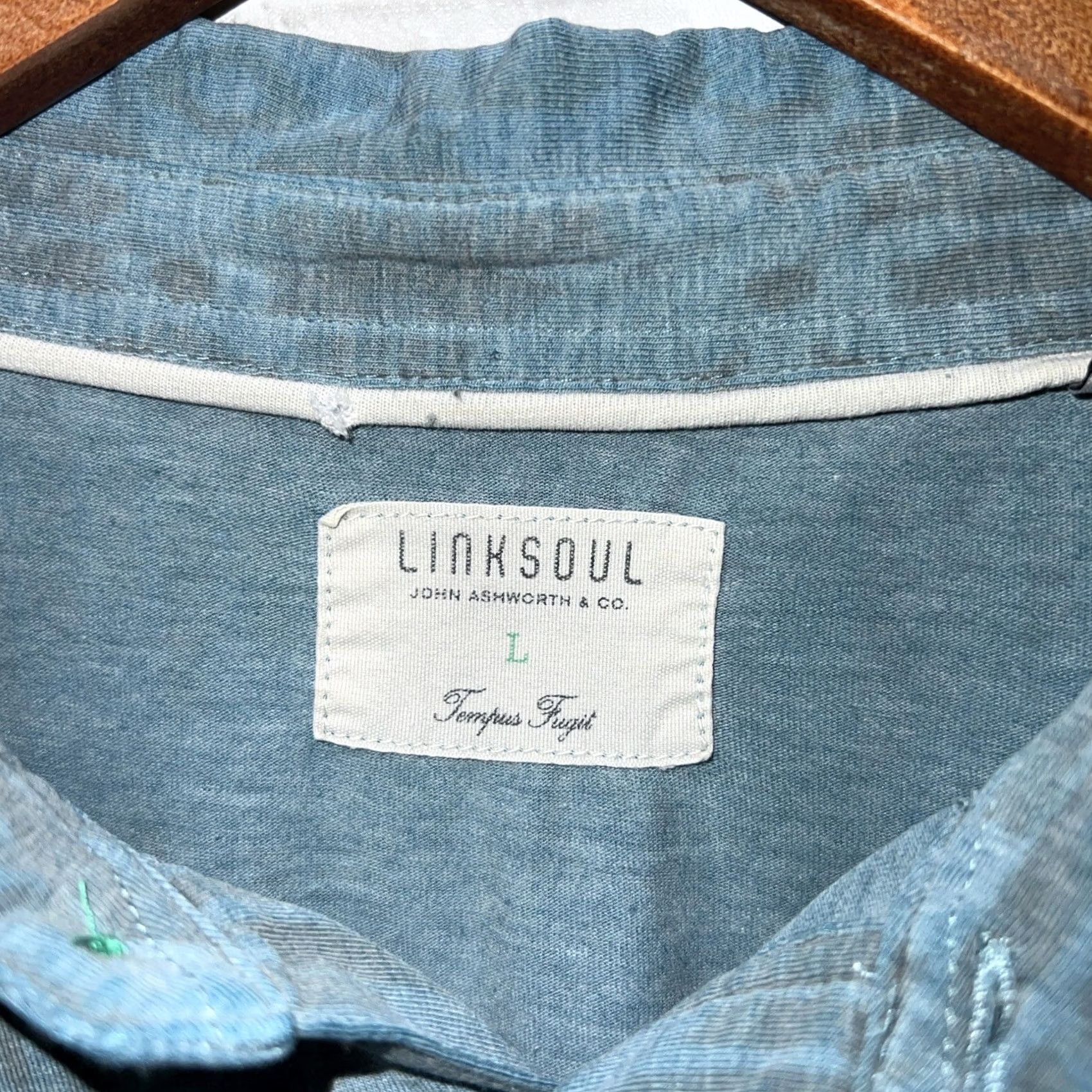 Vintage Linksoul Blue Polo Shirt Mens L Regular Size US M / EU 48-50 / 2 - 3 Thumbnail