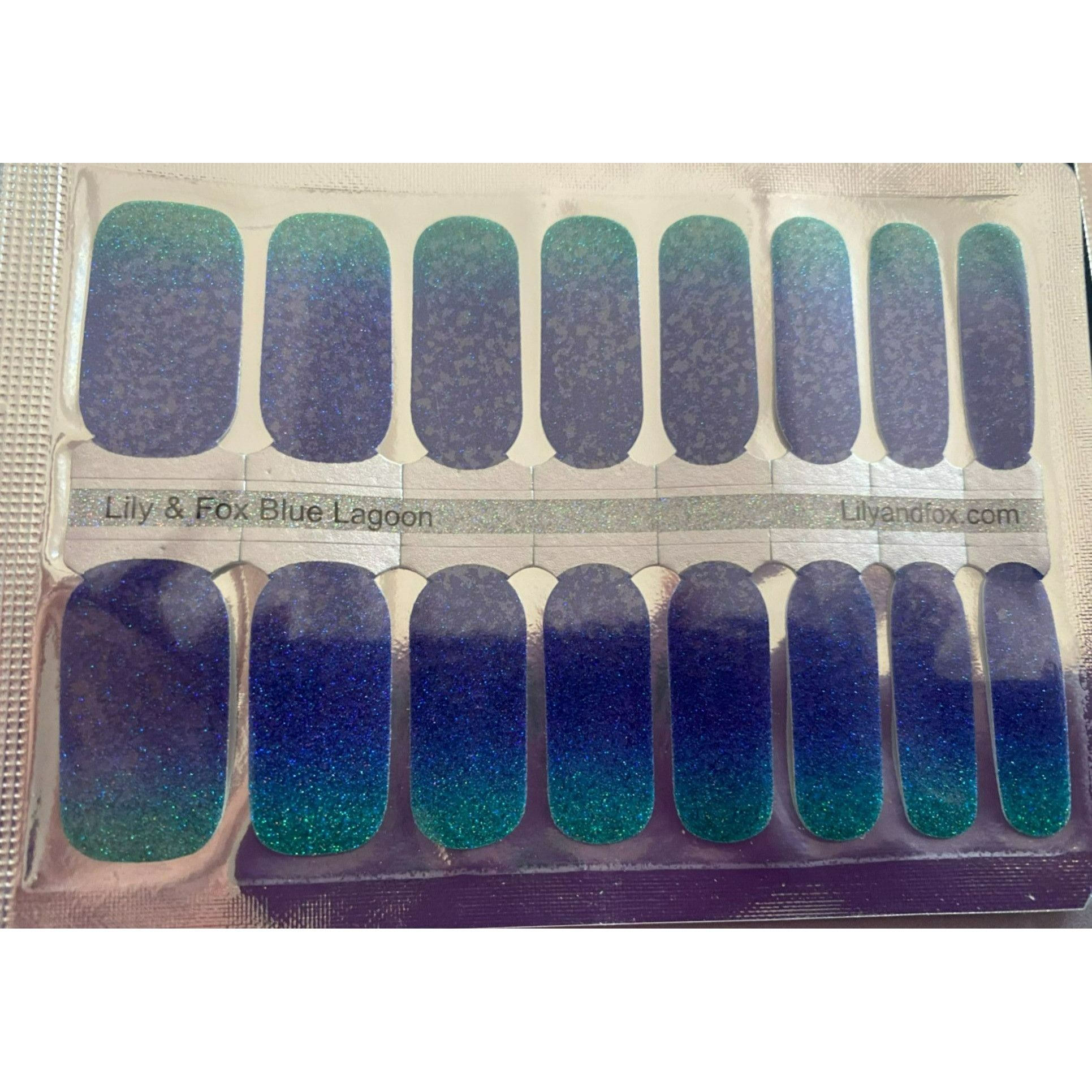 Other Lily & Fox Nail Wraps Variety Pack 2 Blue Lagoon & 1 Abstrac Size ONE SIZE - 2 Thumbnail
