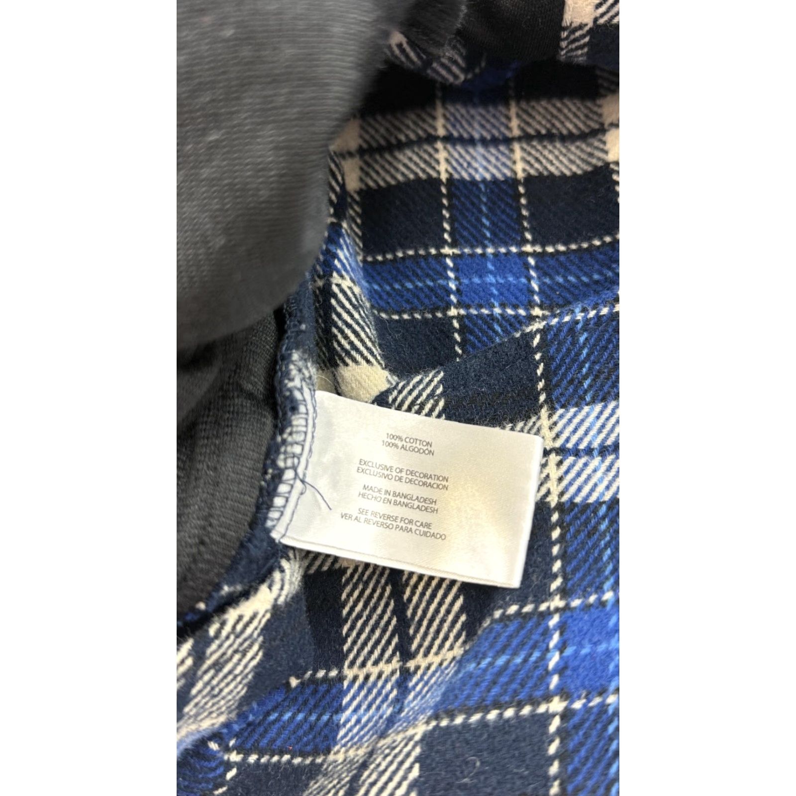Orvis VINTAGE Orvis Flannel Shirt Jacket Mens XL Blue Plaid Lined Hand Pockets Button Front Size US XL / EU 56 / 4 - 7 Thumbnail