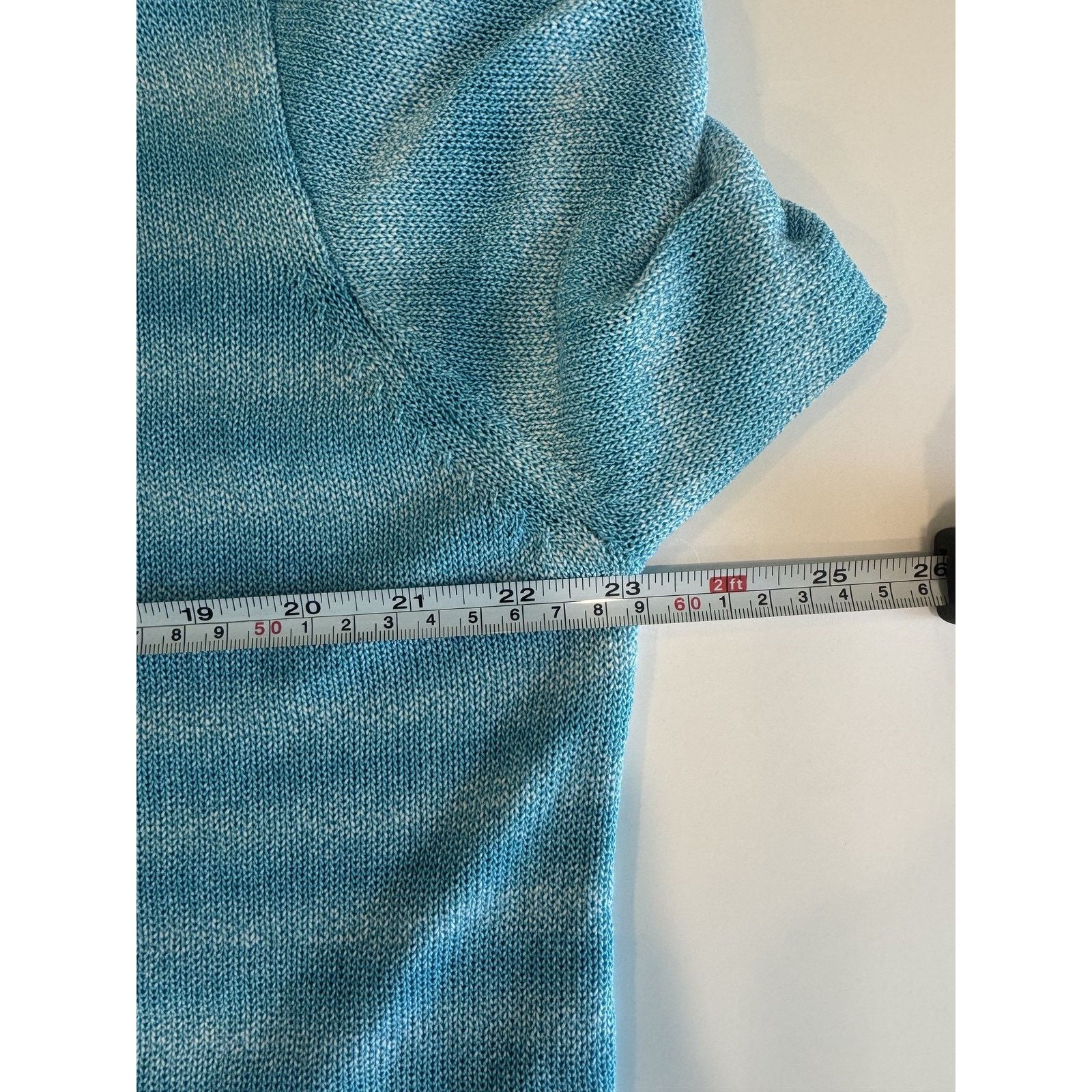 Zara Zara Mens Large Blue Knit Lightweight Short Sleeve Pullover Size US L / EU 52-54 / 3 - 5 Thumbnail