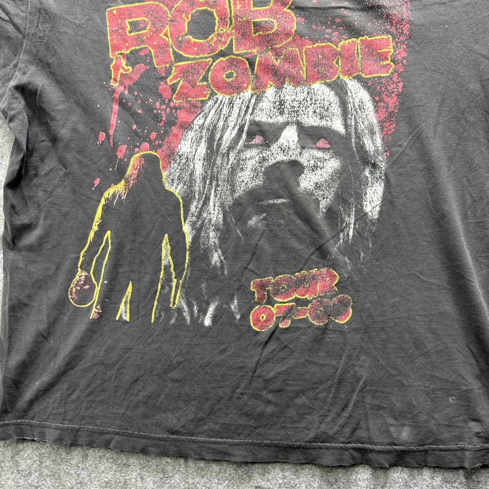 Vintage VINTAGE Rob Zombie Tour 07-08 Shirt Mens XL Black Horror Concert Graphic Band Music Tee Size US XL / EU 56 / 4 - 4 Thumbnail