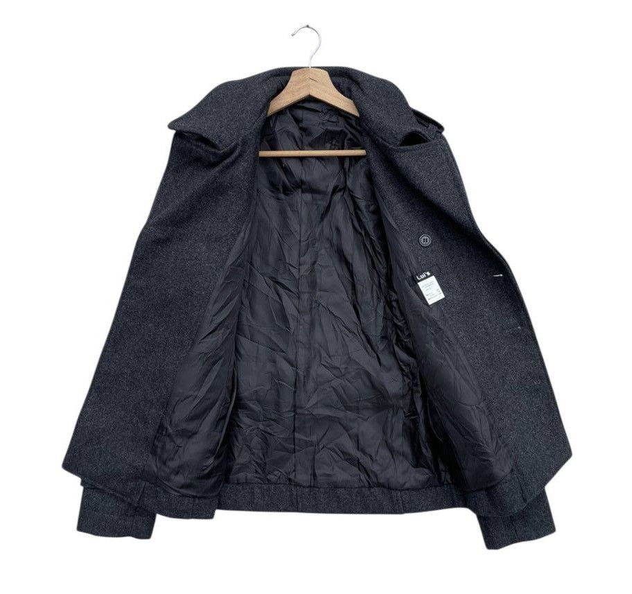 Japanese Brand RARE🔥 Lui's Pea Coat Wool With Detachable Shoulder Pads Size US S / EU 44-46 / 1 - 3 Thumbnail