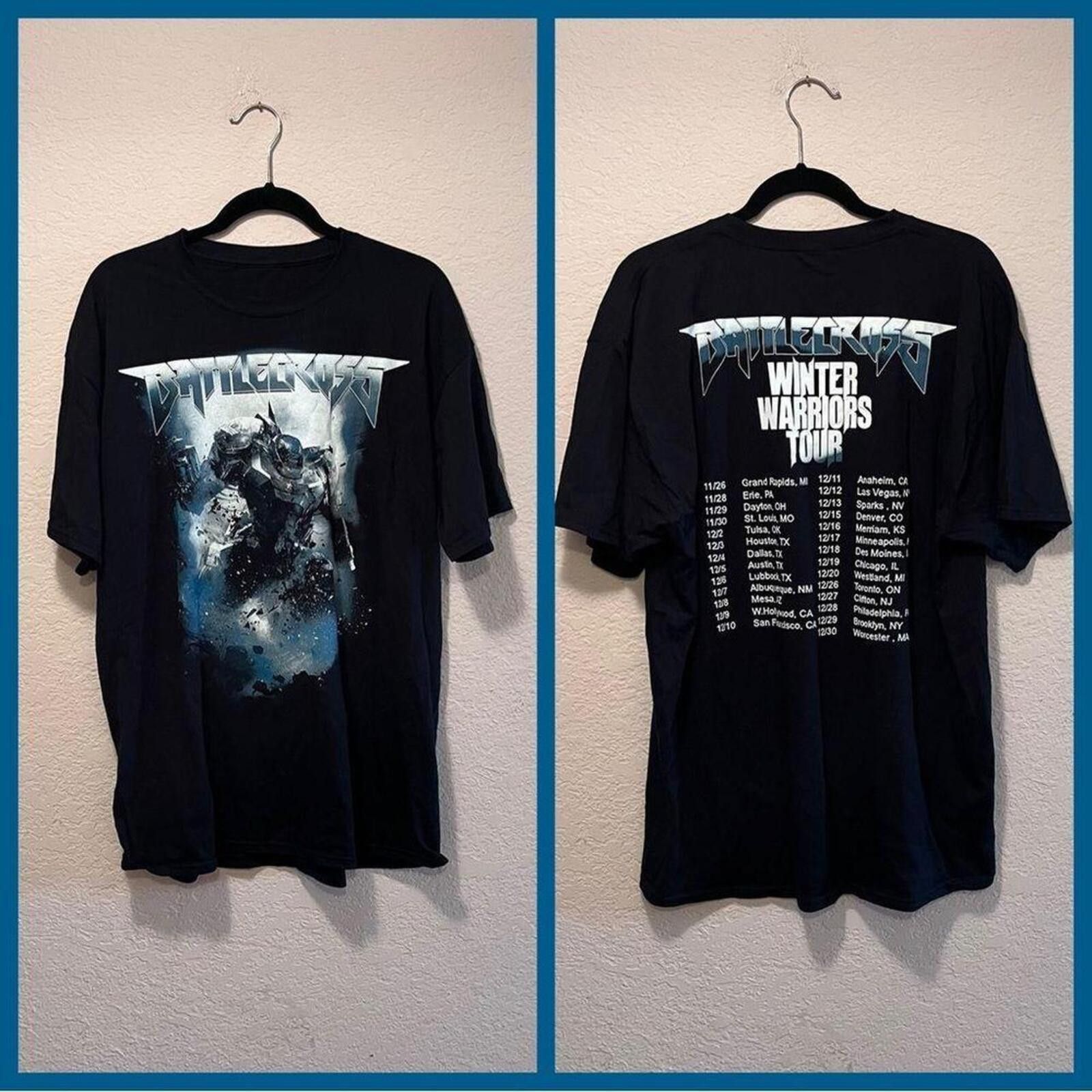 Other Battlecross Winter Warriors Tour Black Graphic T-Shirt Size US XL / EU 56 / 4 - 1 Thumbnail