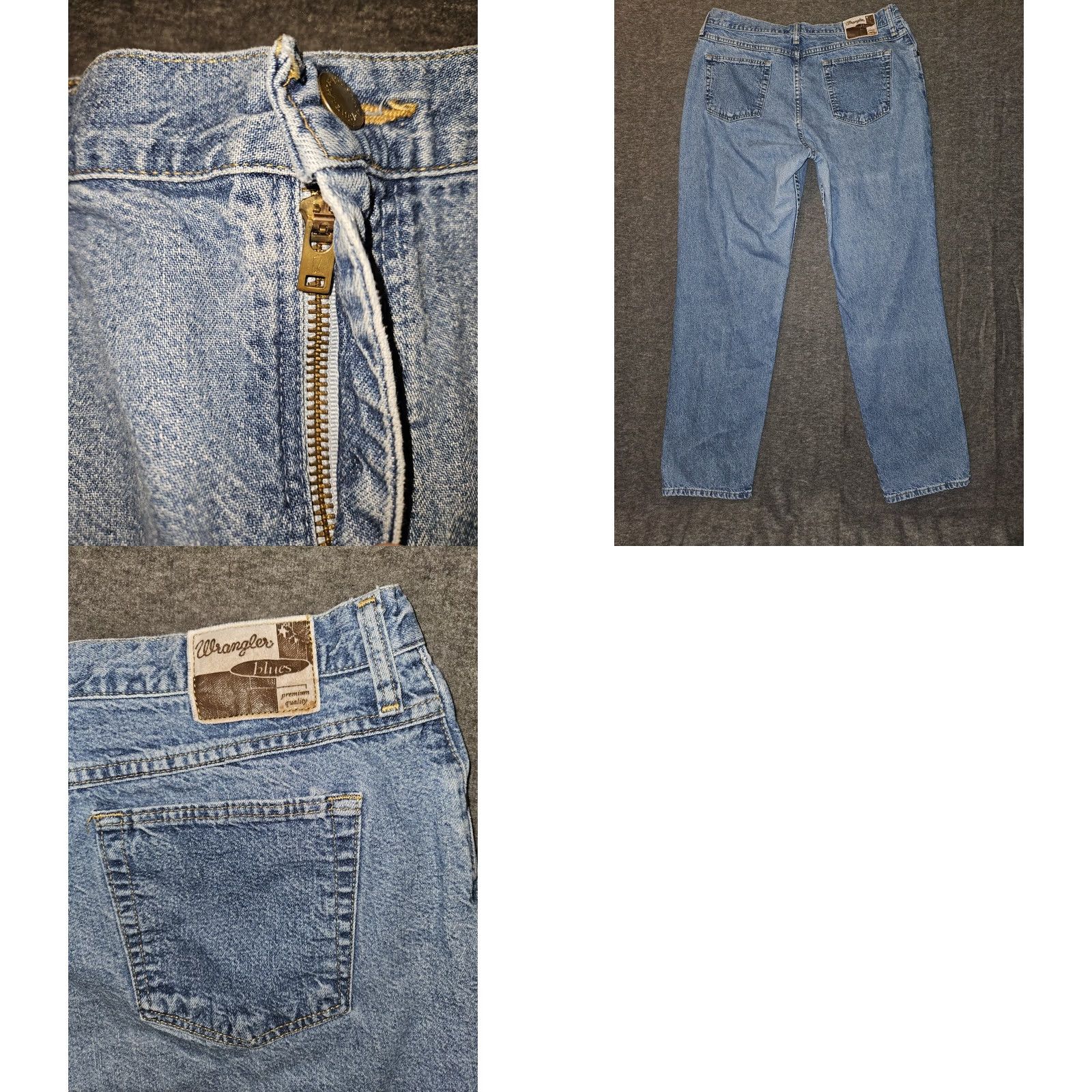 Wrangler VINTAGE Wrangler Jeans Women's 16x32 Blue 90s Cowboy USA Tapered Regular High Rise Denim 100% Cotton Size 38" / US 16 / IT 52 - 8 Thumbnail