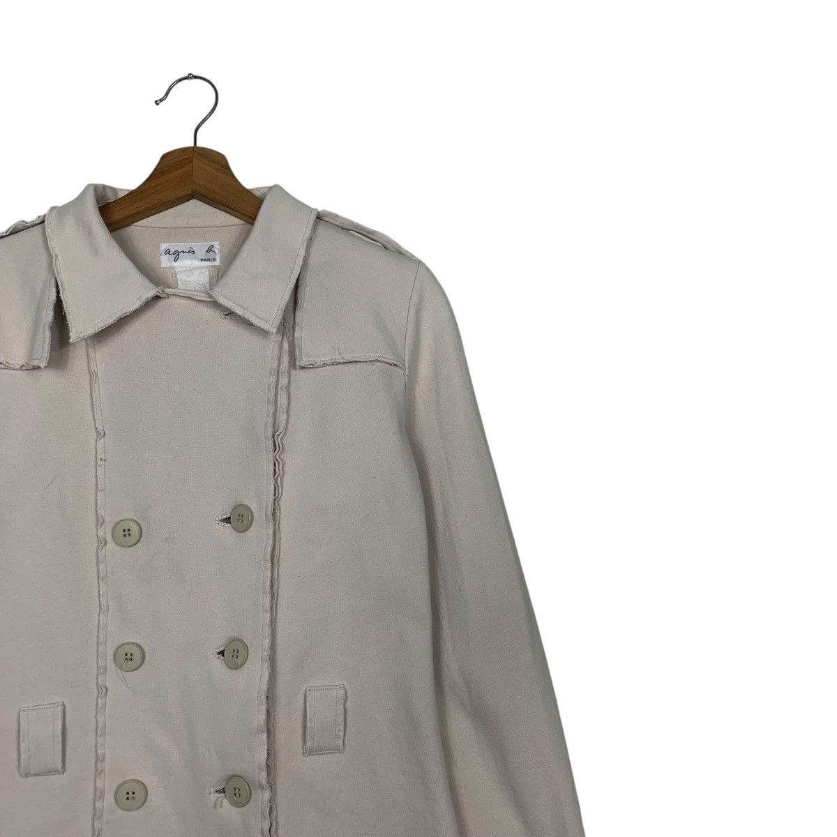 agnes b. Agnes B Double Breasted Crop Jacket Size S / US 4 / IT 40 - 5 Thumbnail