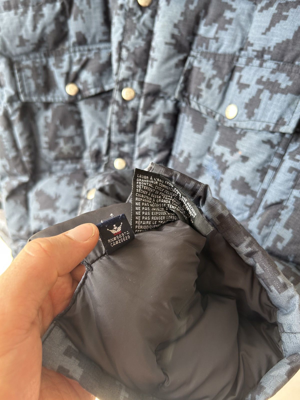 Japanese Brand × Stussy STUSSY DOWN CAMO RARE JACKET PUFFER Size US L / EU 52-54 / 3 - 7 Thumbnail