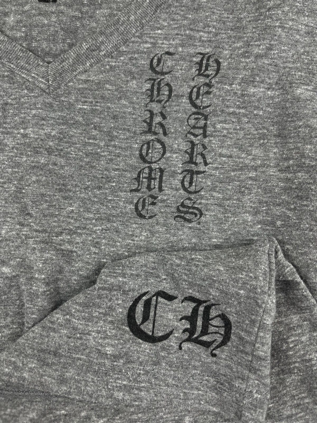 Chrome Hearts Chrome Hearts Vintage Star T Bar Logo Women’s V Neck Tshirt Size M / US 6-8 / IT 42-44 - 4 Thumbnail