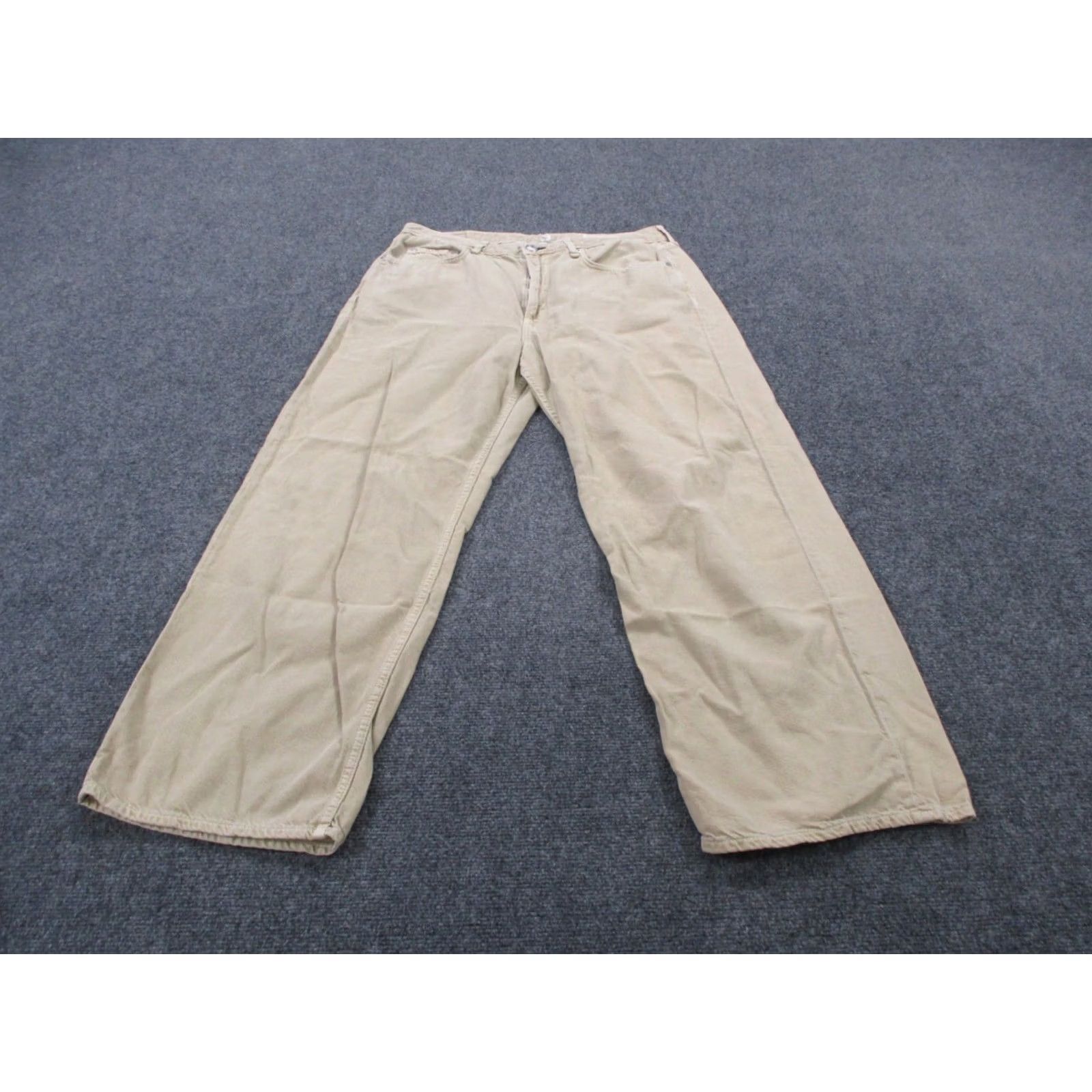 Rag & Bone rag & bone Jeans Womens 34 Beige Denim Logan Mid Rise Wide-Leg Casual Regular Jeans Girls Size 24" / US 00 / IT 34 - 2 Thumbnail