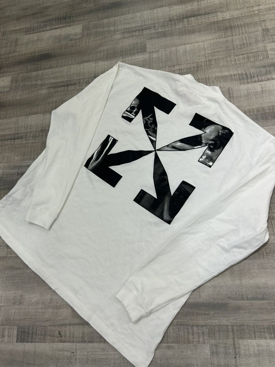 Off-White Off-White Caravaggio Arrow Long-Sleeve Tee Size US M / EU 48-50 / 2 - 6 Thumbnail