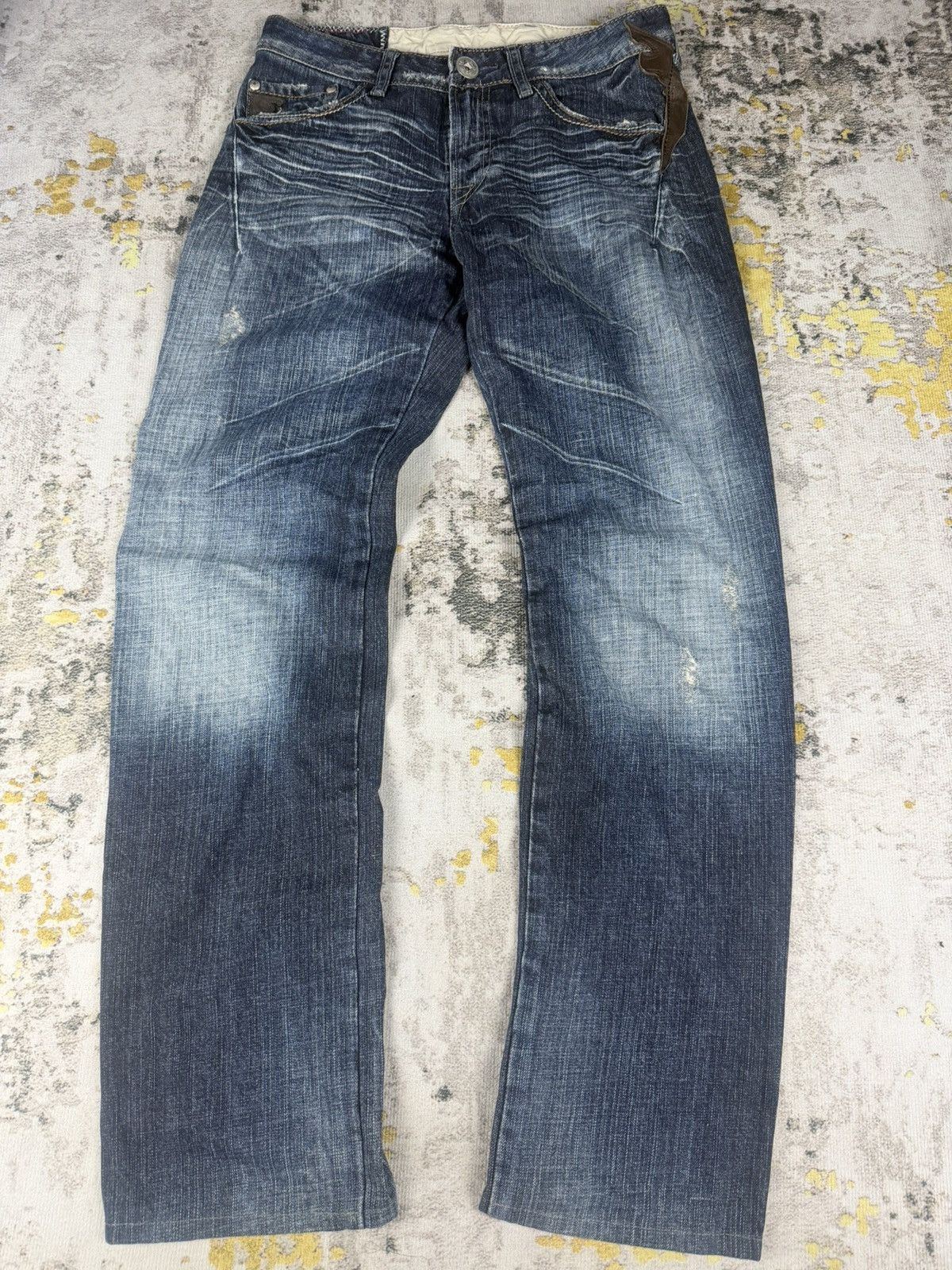 Marithe + Francois Girbaud 2000s Vintage Rare Marithe Francois Girbaud Mudwash Jeans Size US 30 / EU 46 - 1 Thumbnail