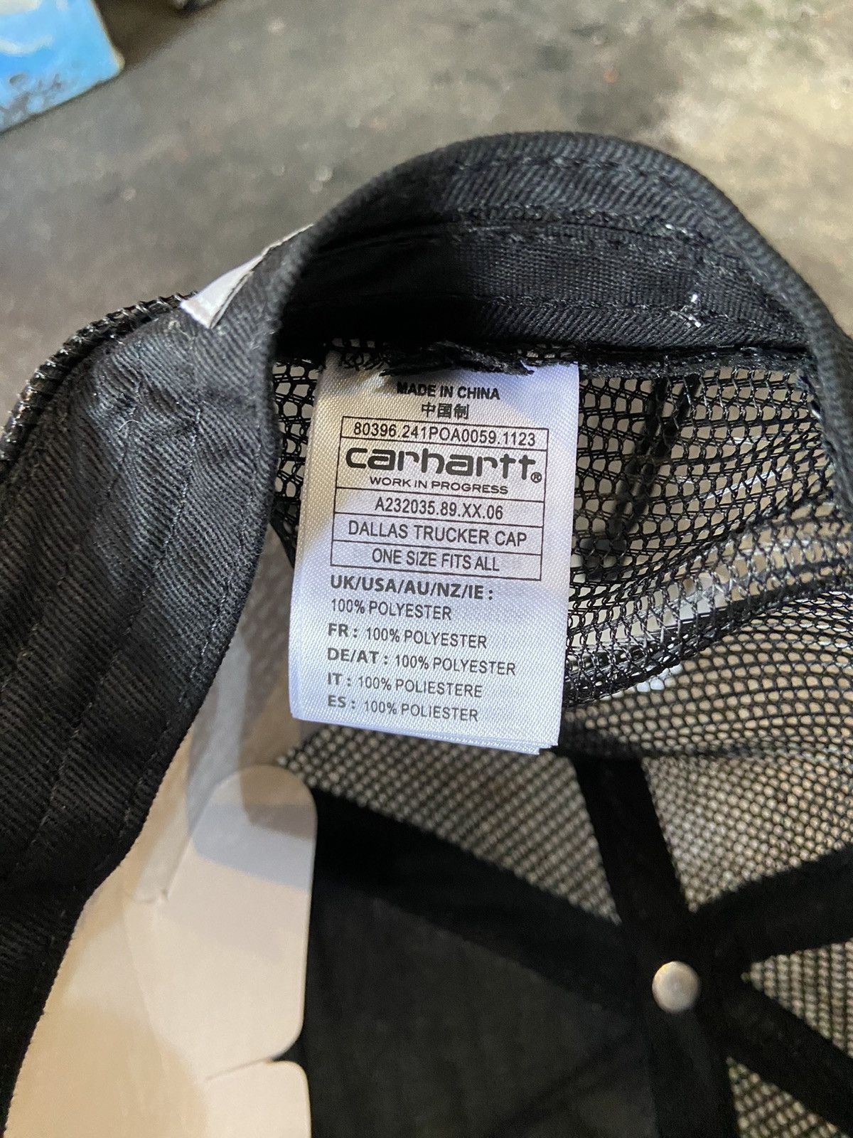Carhartt Wip Carhartt Dallas Trucker Cap Black Size ONE SIZE - 4 Thumbnail
