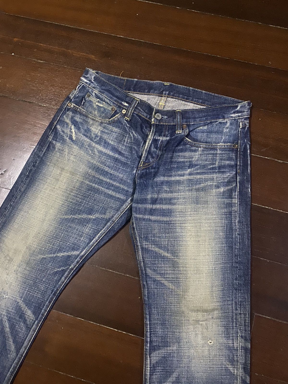 Eternal × Japanese Brand × Warehouse Rare Eternal Japan Distressed Denim mud wash clawmark Jeans Size US 35 - 16 Thumbnail
