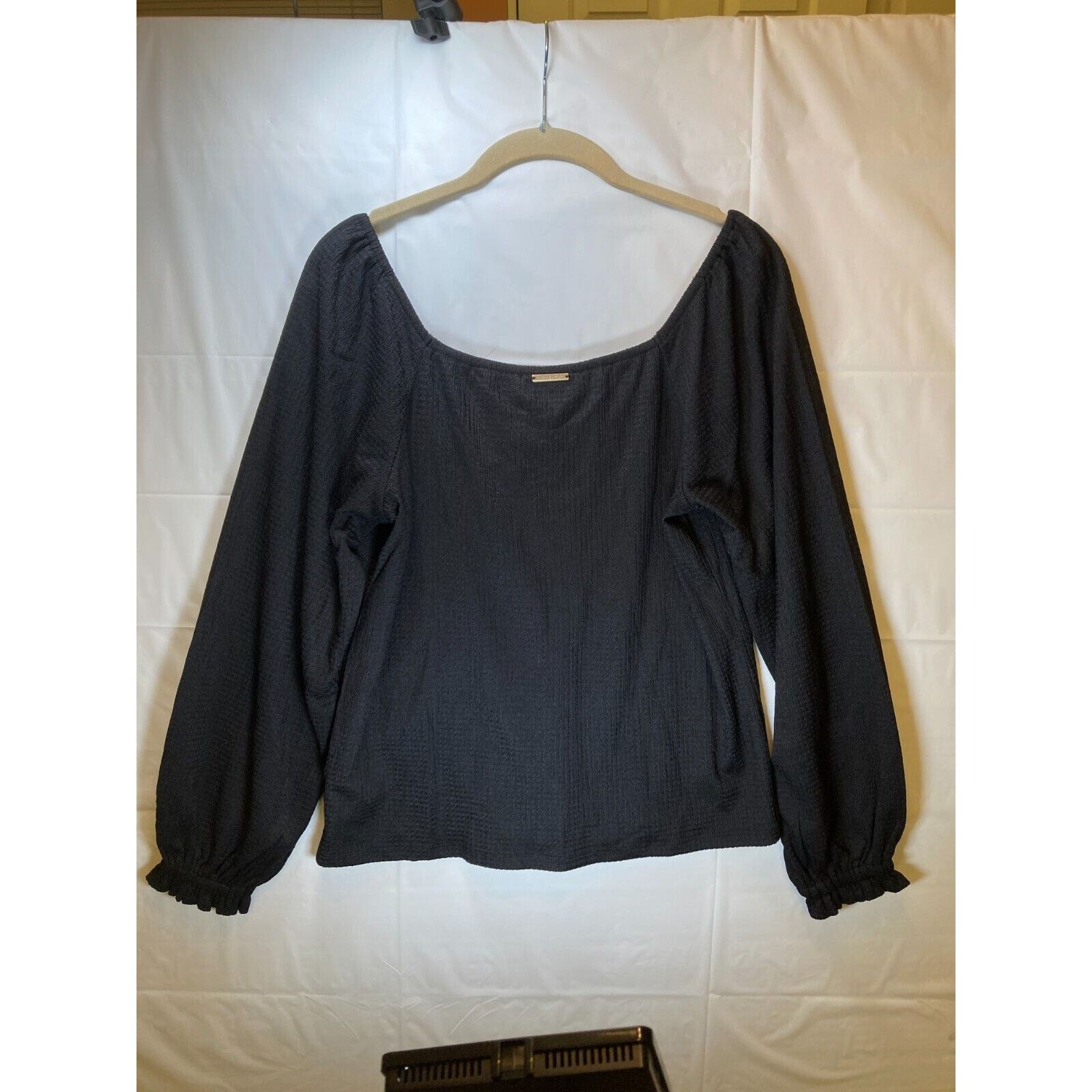 Michael Kors Michael Kors Women's Rouched Puff Sleeve Top Petite Large Size L / US 10 / IT 46 - 4 Thumbnail