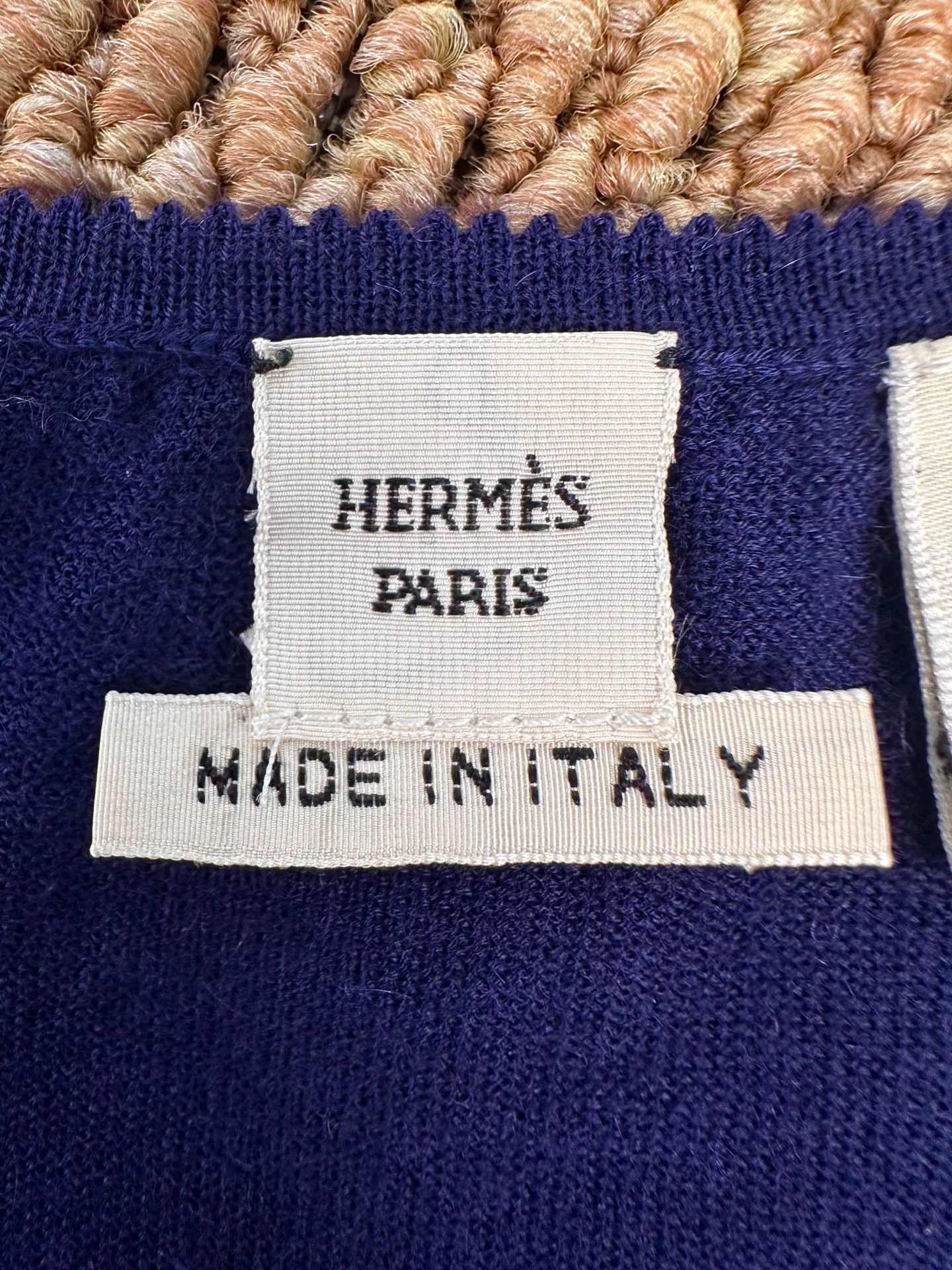 Hermes HERMES JPG Gaultier cashmere cami women's navy blue Size M / US 6-8 / IT 42-44 - 8 Thumbnail