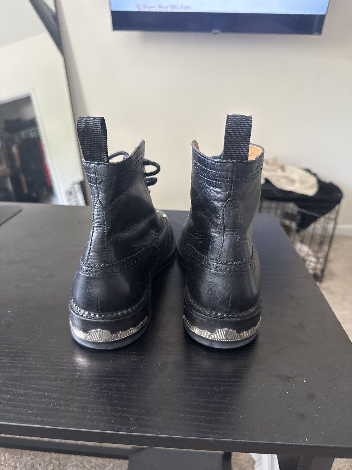 TOGA VIRILIS Exclusive Black Fringed Boots Size US 9 / EU 42 - 3 Thumbnail