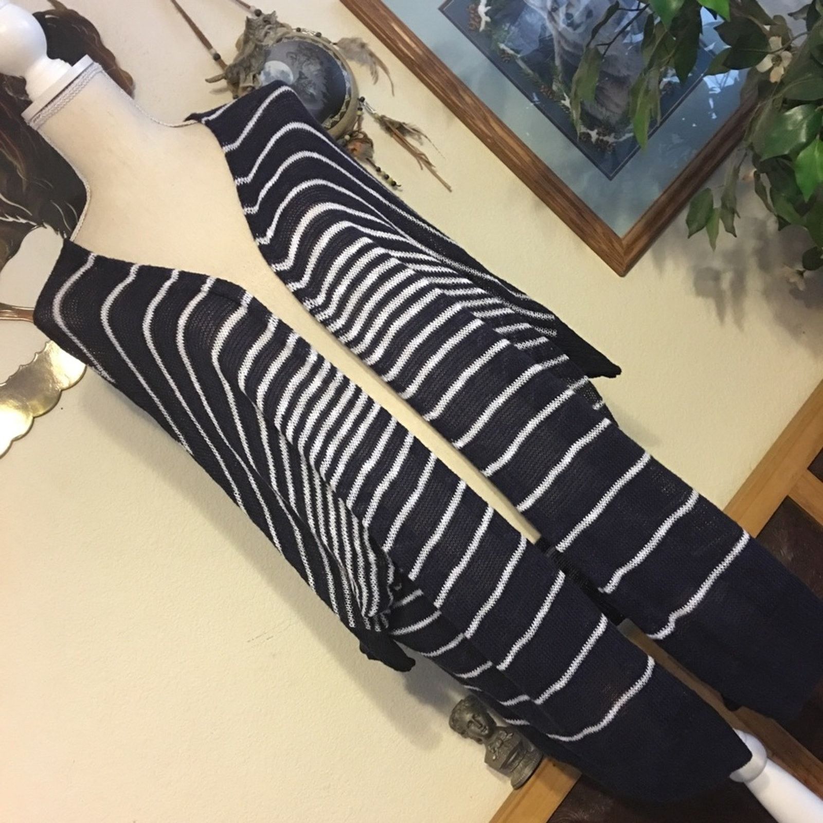 Arizona Jean Co. Arizona Jeans Navy white stripe bat wing wrap Size M / US 6-8 / IT 42-44 - 1 Thumbnail