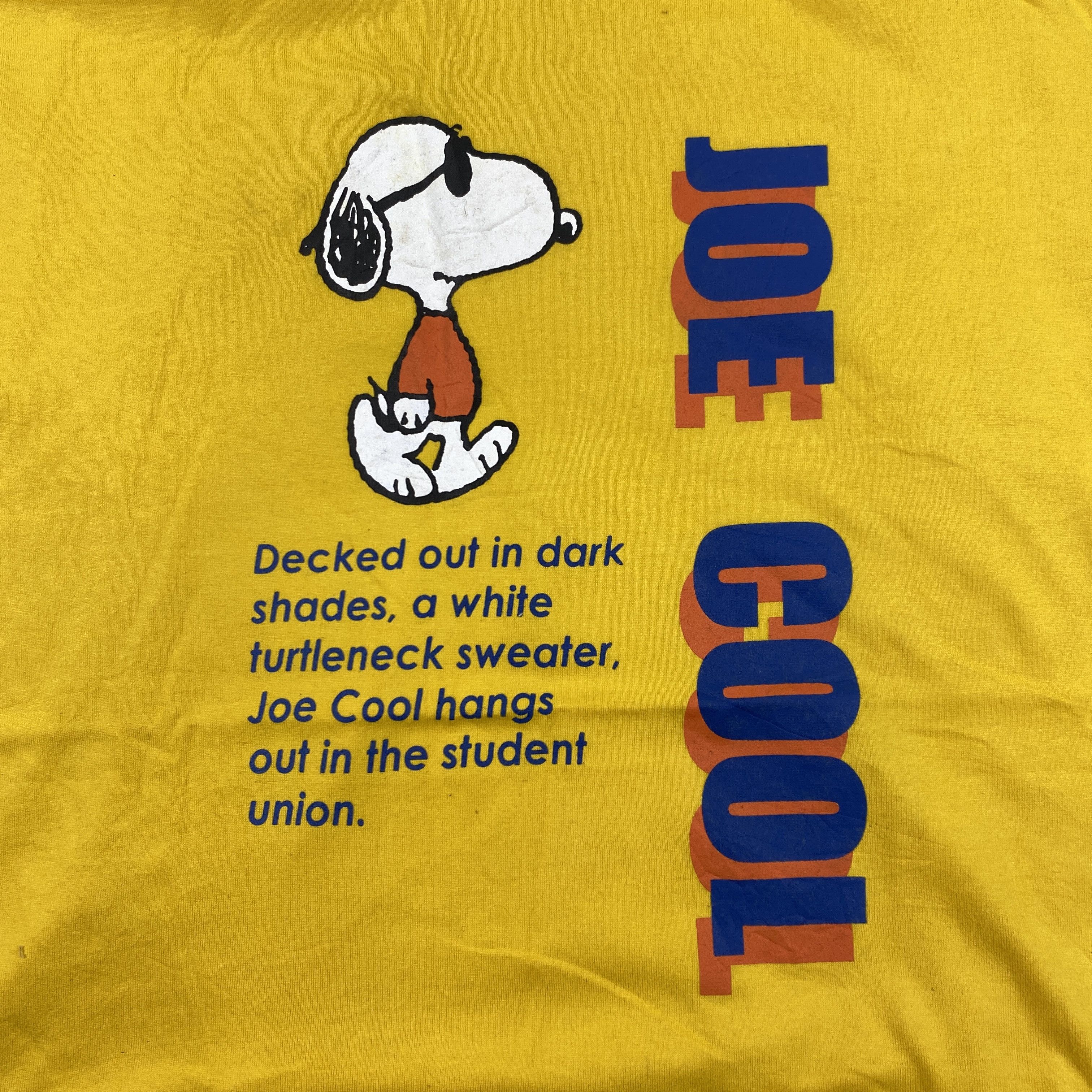 Cartoon Network Vintage Snoopy JOE COOL Peanut Cartoon T-Shirt -B004 Size US L / EU 52-54 / 3 - 6 Thumbnail
