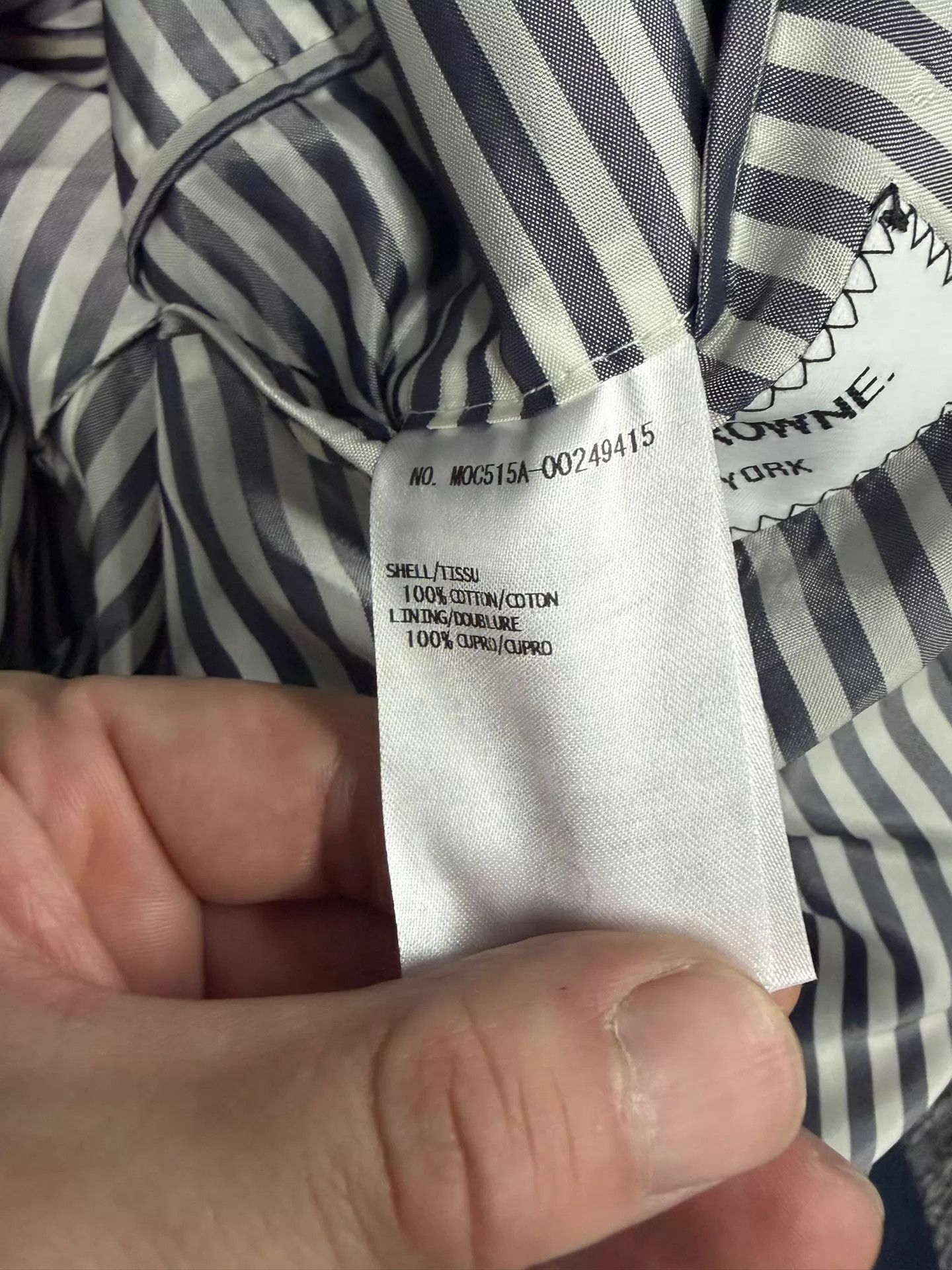 Thom Browne Thom Browne Men's Navy DB Gold-Button Trench Coat Size1 Size US S / EU 44-46 / 1 - 5 Thumbnail