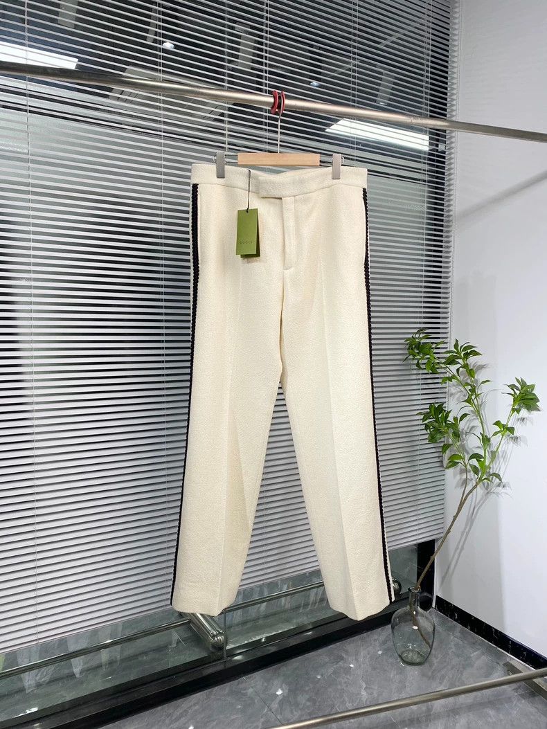 Gucci Casual Pants with Double G Embroidery