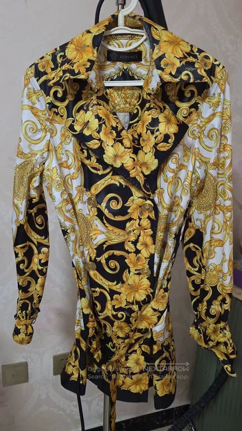 Versace Versace Trench coat Size US L / EU 52-54 / 3 - 3 Thumbnail