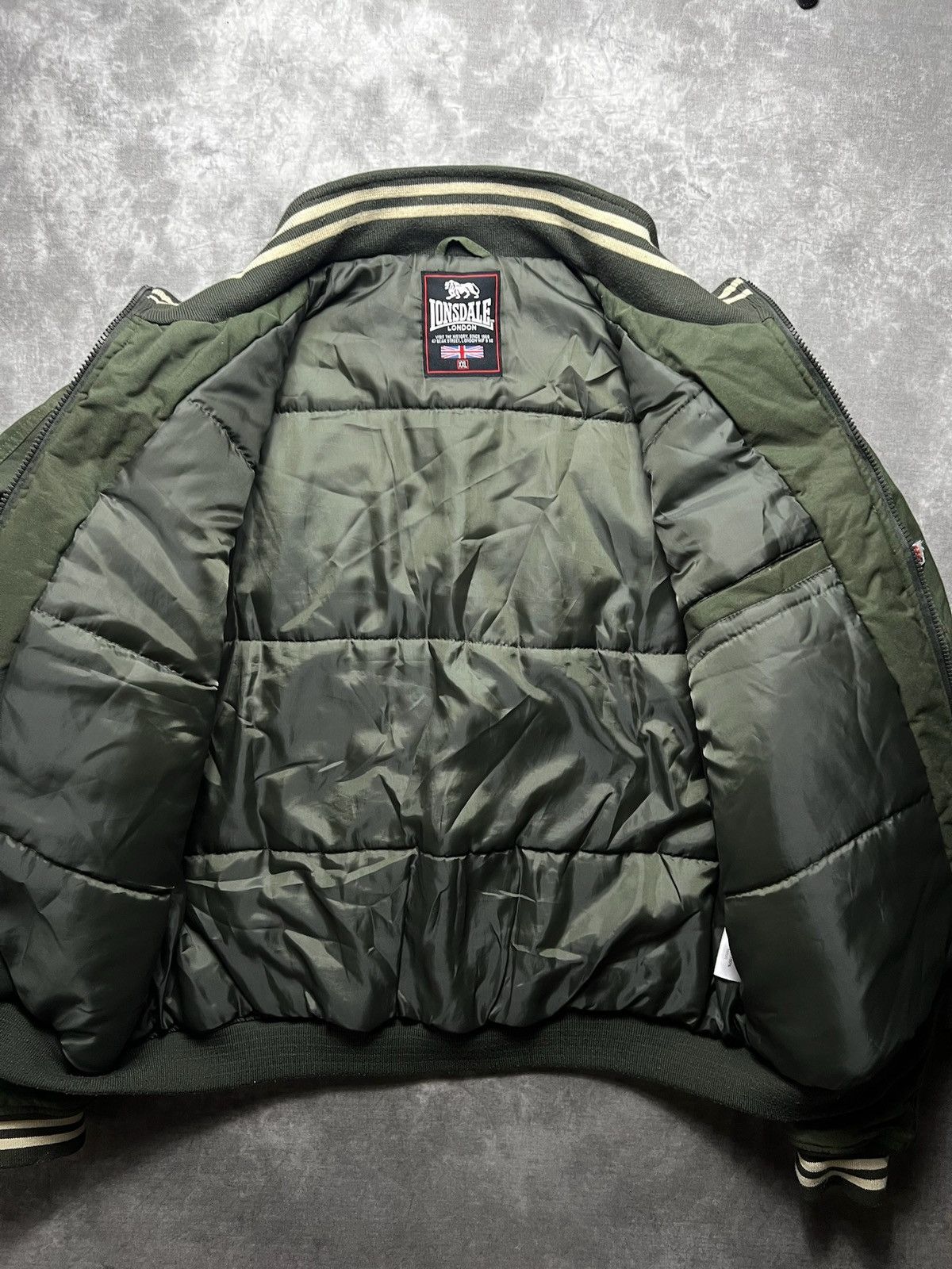Lonsdale Lonsdale Bomber Jacket Green Vintage Streetwear XXL Size US XXL / EU 58 / 5 - 7 Thumbnail