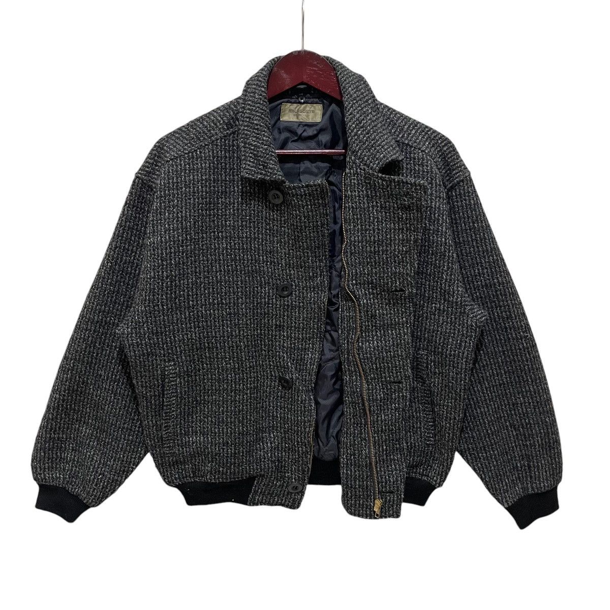 Designer × Vintage Vintage 90s MilaGosta Wool Bomber Jacket Size US M / EU 48-50 / 2 - 7 Thumbnail
