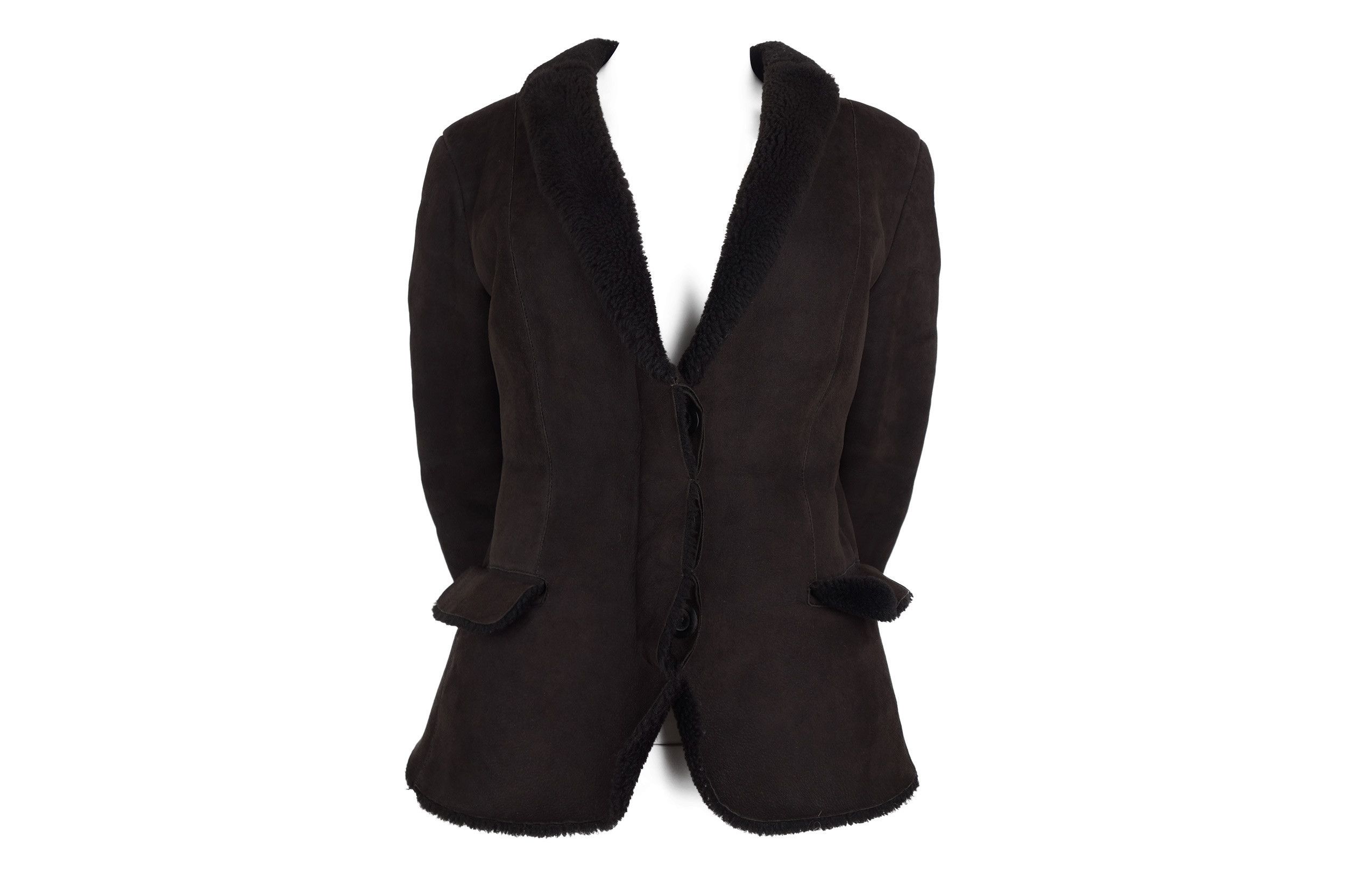 Gucci Gucci Tom Ford Shearling Fur Leather Jacket 90s Suede Brown Size M / US 6-8 / IT 42-44 - 1 Thumbnail