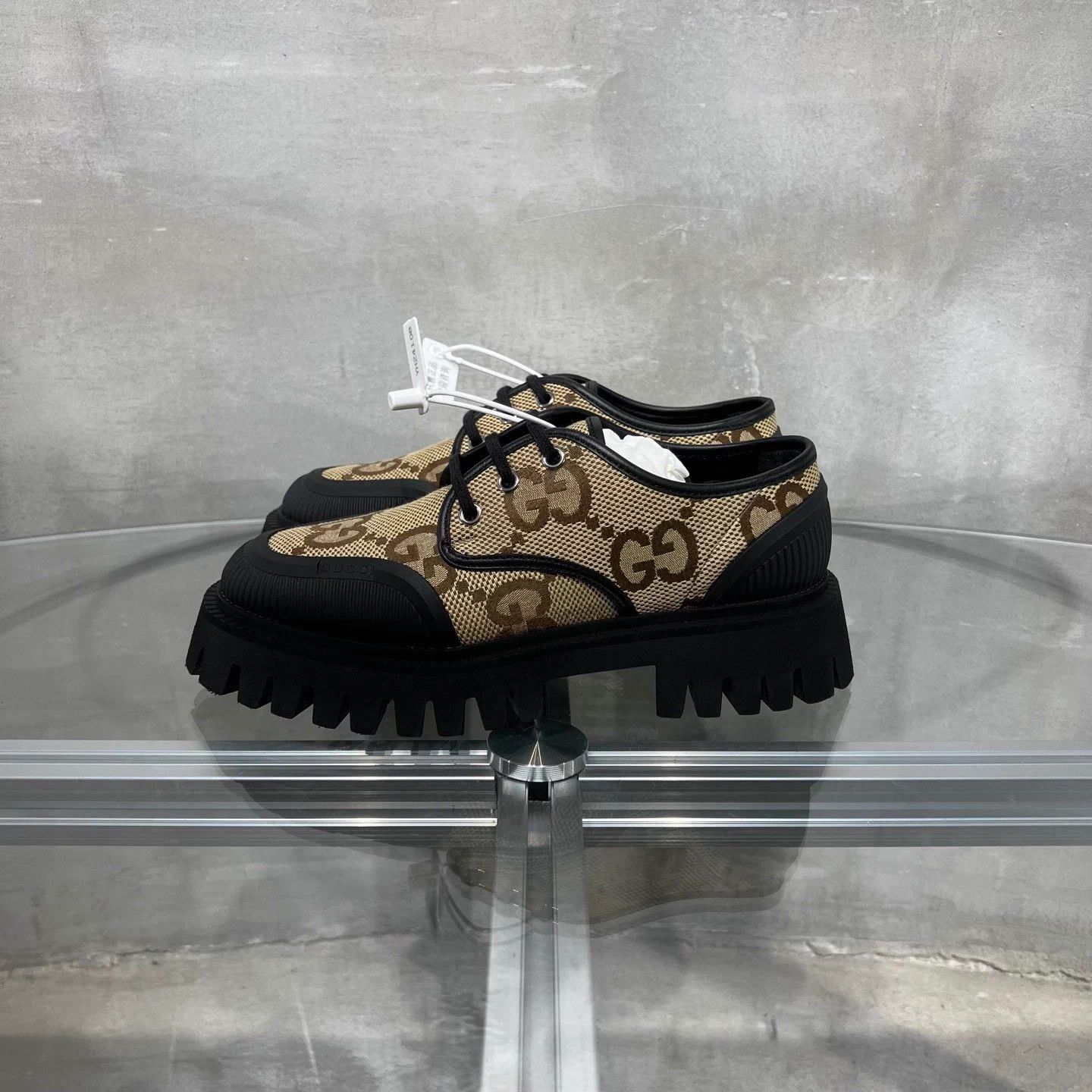 Gucci Gucci Beige GG monogram colorblock sneakers Women's 36.5 Size US 5.5 / IT 35.5 - 3 Thumbnail