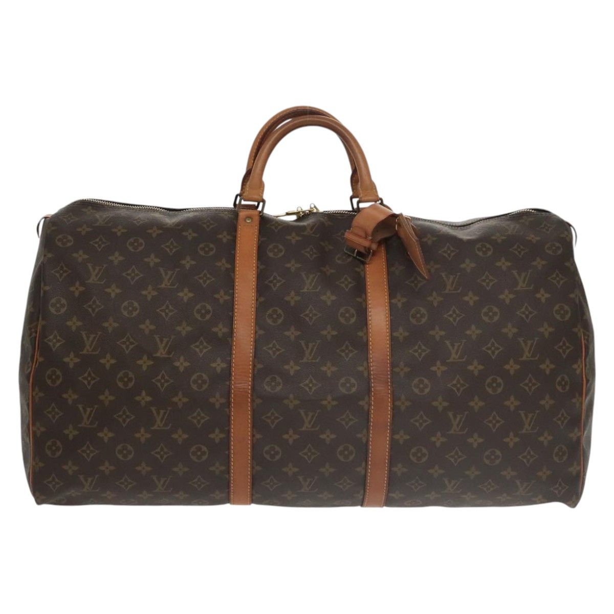 Louis Vuitton Keepall 60 Brown Canvas Travel Bag (Pre-Owned) Size ONE SIZE - 1 Thumbnail