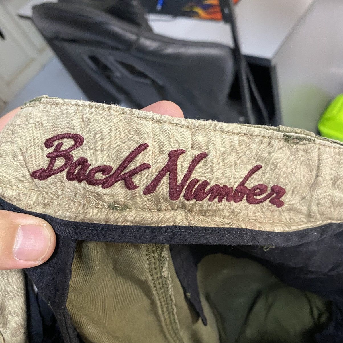 Japanese Brand DL Back Number Green Cargo Multipocket Pants #C1204 Size US 28 / EU 44 - 22 Thumbnail
