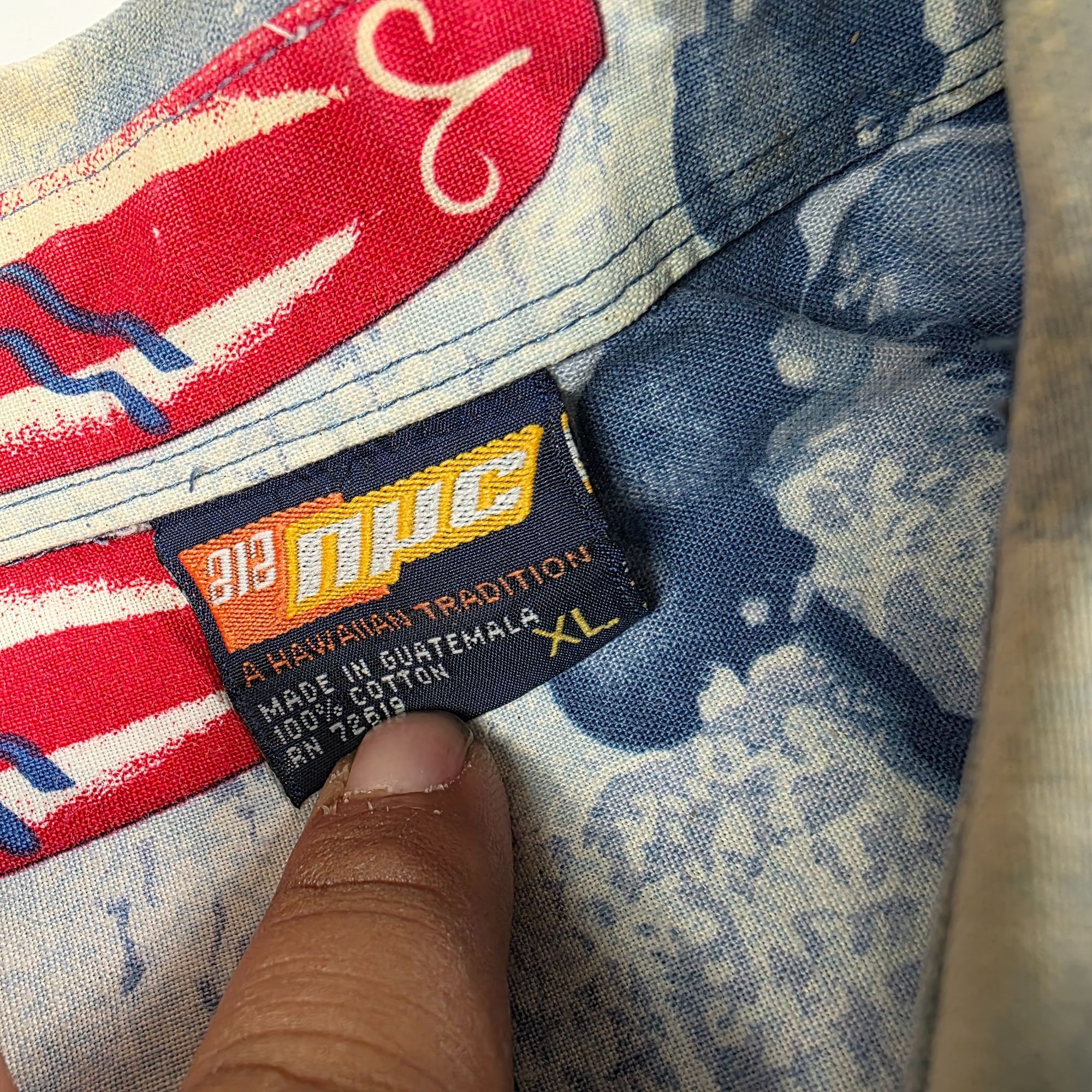 Other 212 NYC Hawaiian Mens Size XL Blue White Button Up Shirt Sur Size US XL / EU 56 / 4 - 4 Thumbnail