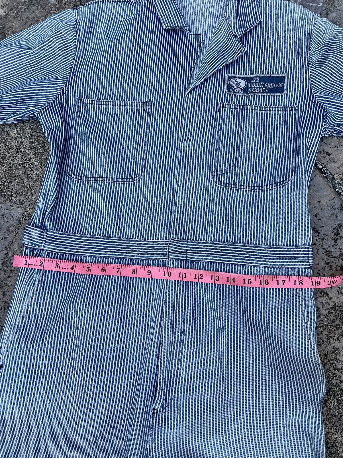 20471120 × Hysteric Glamour × Japanese Brand VINTAGE 291295HOMME HICKORY OVERALLS DENIM Size US M / EU 48-50 / 2 - 16 Thumbnail