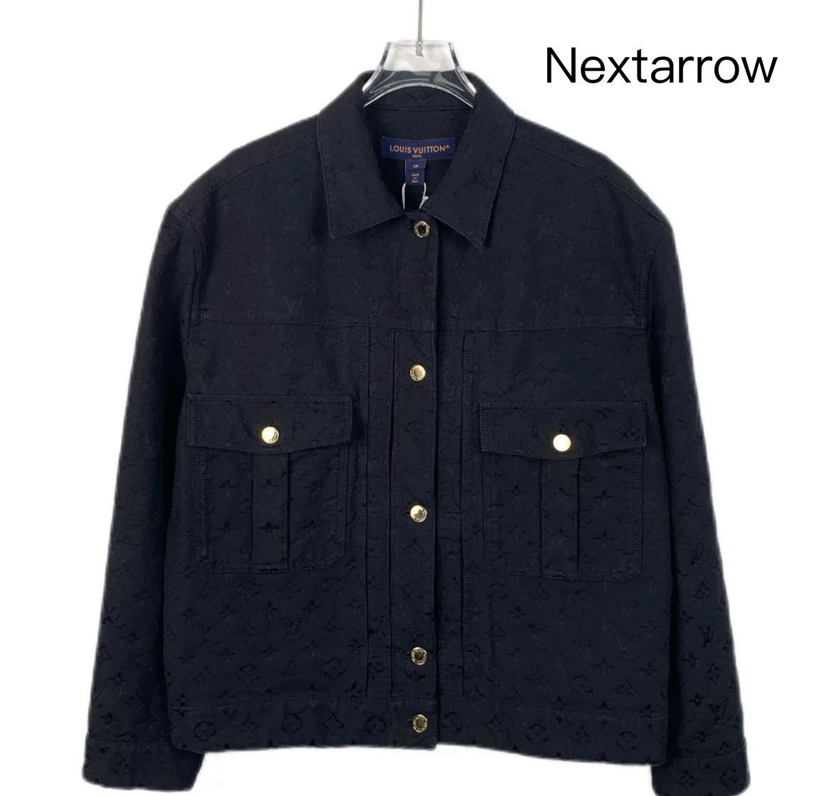 Louis Vuitton Louis Vuitton Lv 24 black logo vintage breasted collar Size US S / EU 44-46 / 1 - 1 Thumbnail