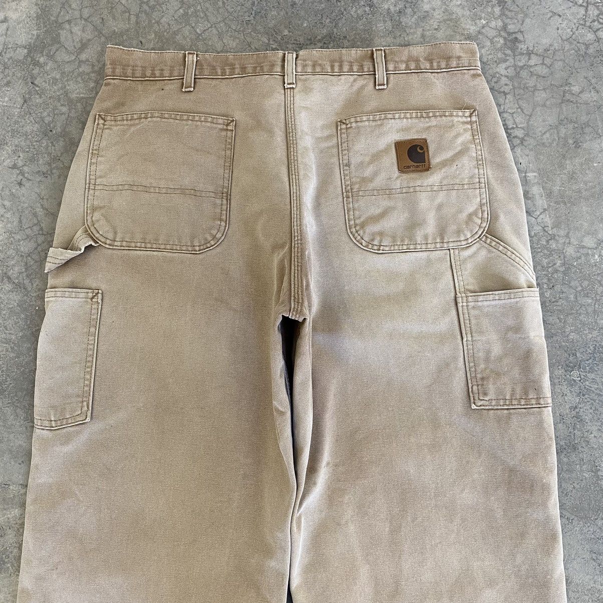 Carhartt VTG Carhartt Blanket Lined Distressed Dirty Carpenter Pants Size US 36 / EU 52 - 18 Thumbnail