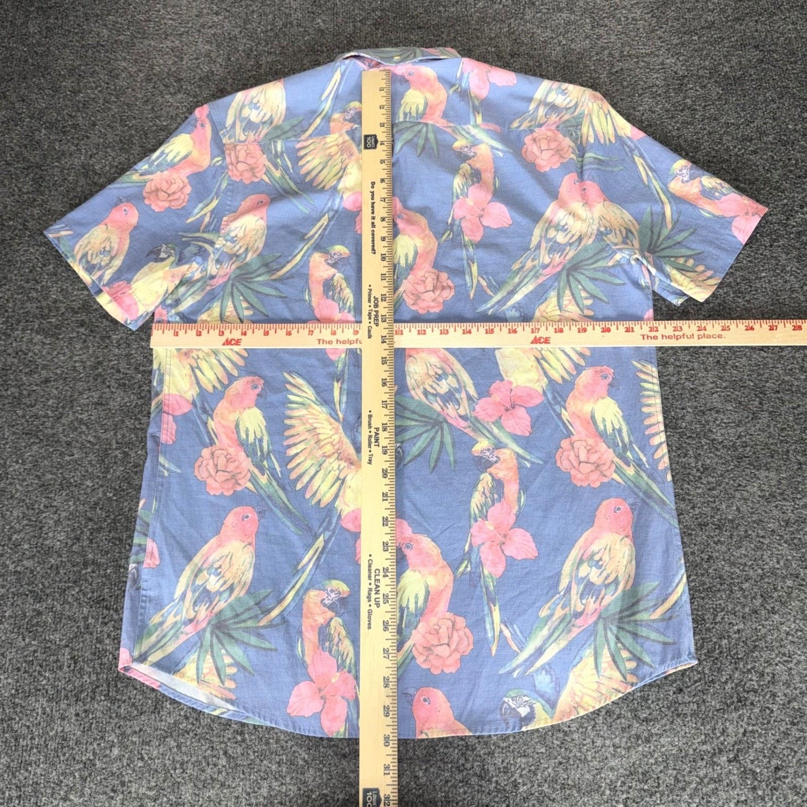 Chubbies Chubbies Mens Large Popover Shirt Tropical Parrot Floral Size US L / EU 52-54 / 3 - 4 Thumbnail