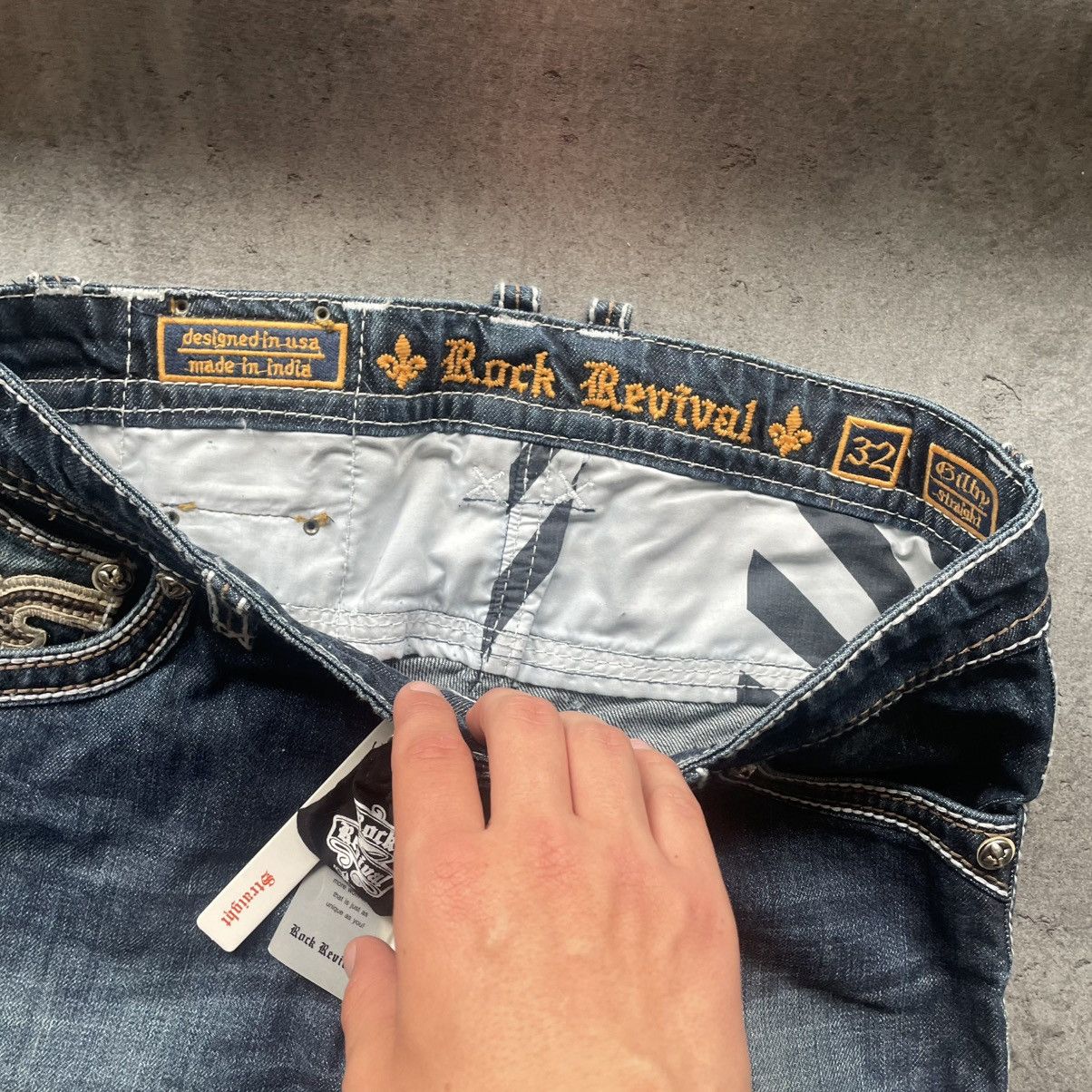 Rock Revival × Vintage NWT Rock Revival Billy Chrome Hearts Style Pants Size US 32 / EU 48 - 8 Thumbnail