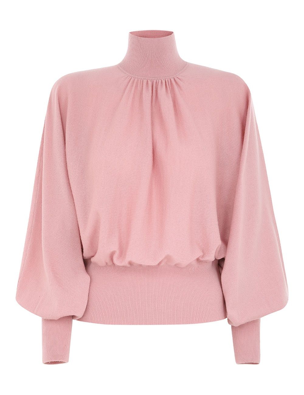 Zimmermann oc11z0825 Batwing Sweater in Dusty Pink Size M / US 6-8 / IT 42-44 - 1 Thumbnail