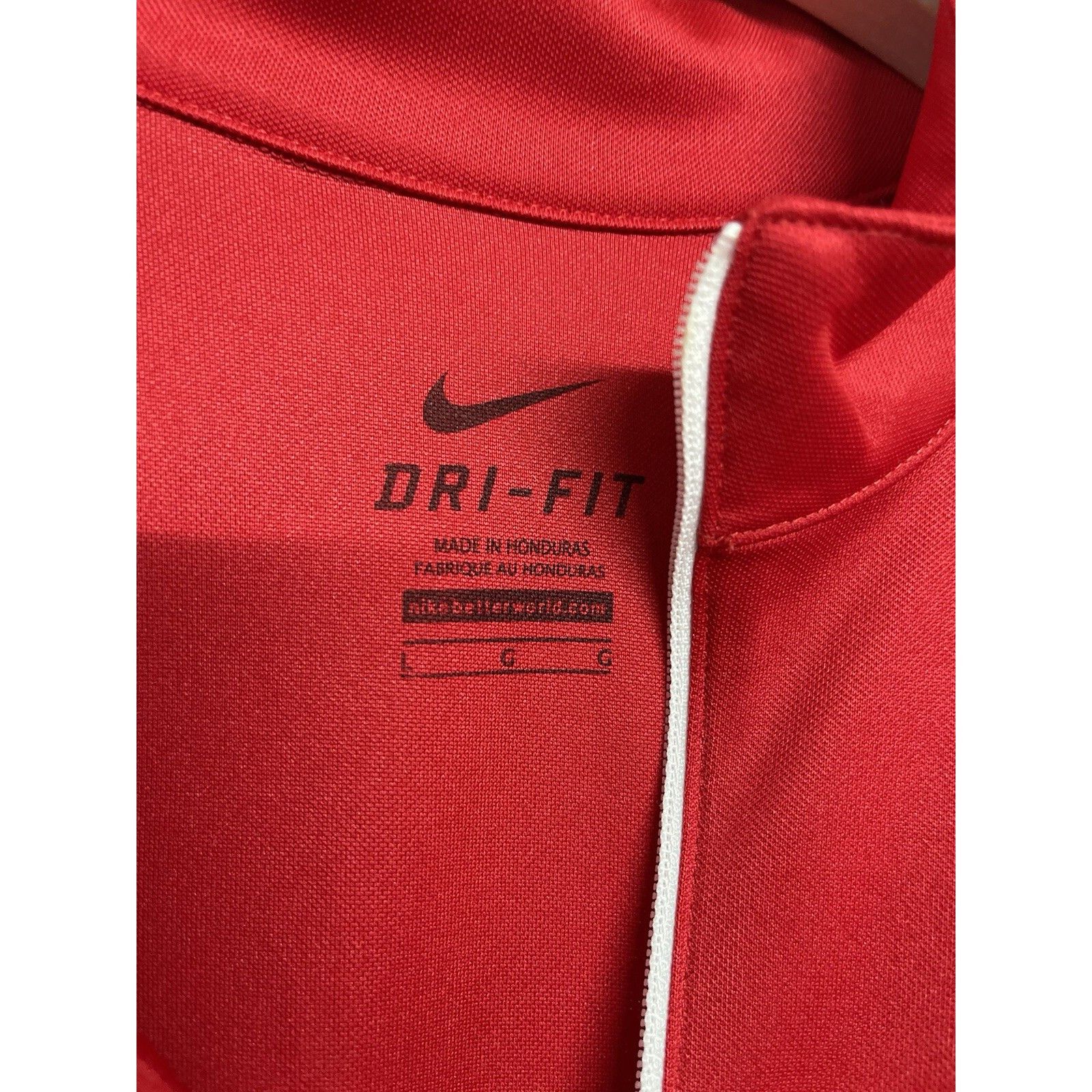 Nike VTG 90s Y2K Nike Dri-Fit Team Apparel Red 1/4 Zip S/S Shirt Size US L / EU 52-54 / 3 - 6 Thumbnail