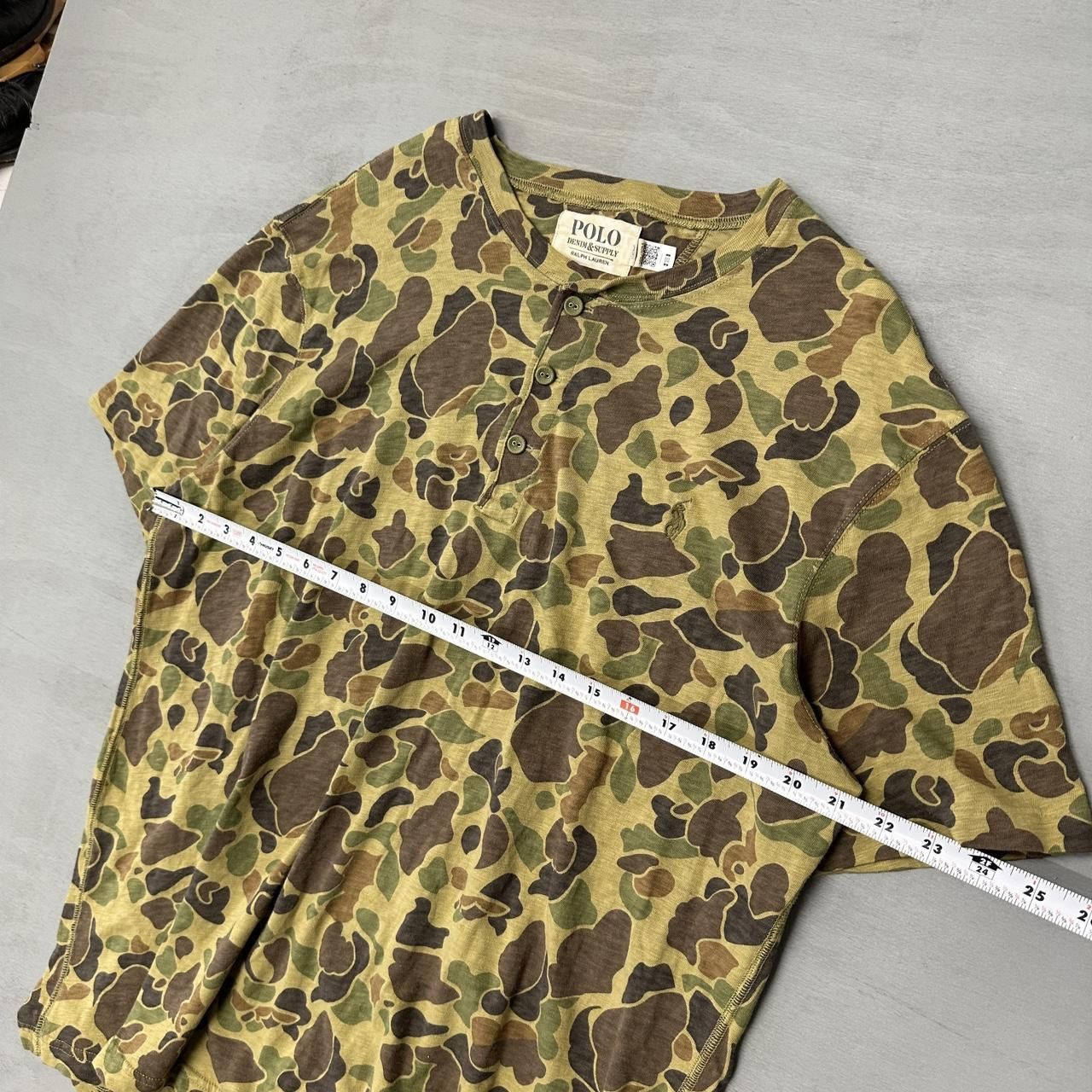 Polo Ralph Lauren Polo Denim & Suppy Ralph Lauren Camo Henley Shirt XL Size US XL / EU 56 / 4 - 6 Thumbnail