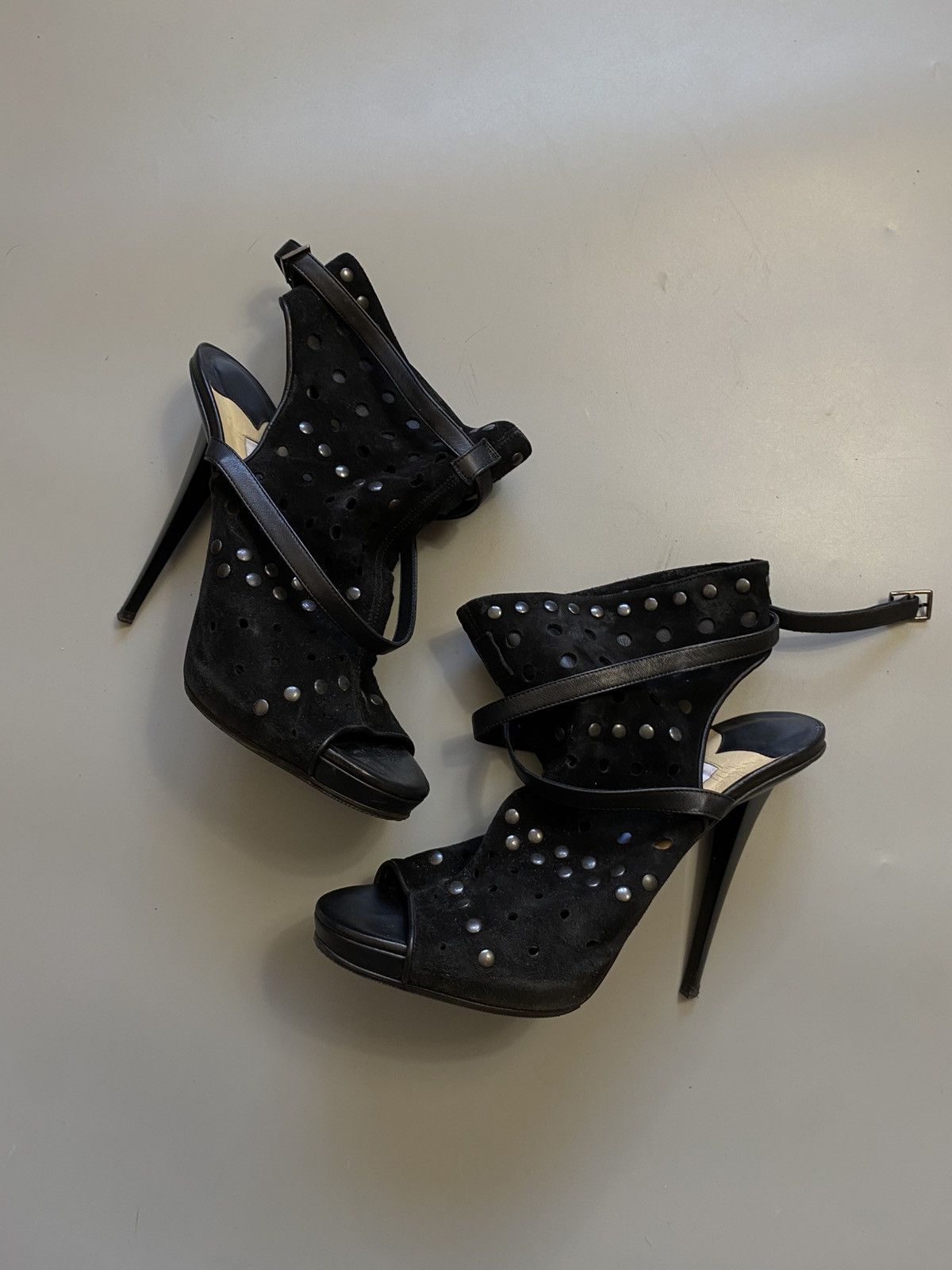Jimmy Choo Jimmy Choo leather suede boots heels Size US 10 / IT 40 - 1 Thumbnail