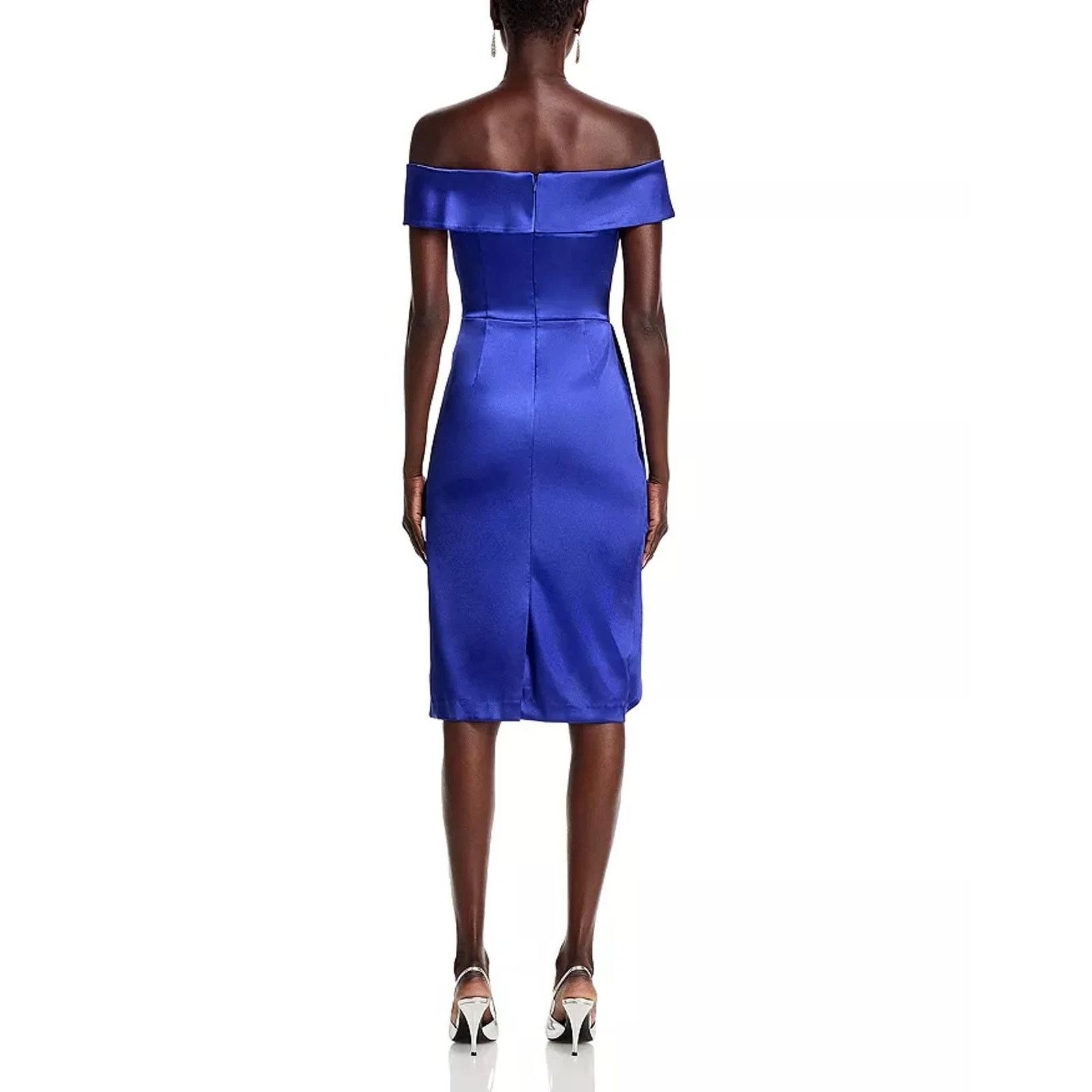 Other Eliza J Off The Shoulder Dress Cobalt Blue - NWT Sz 10 Size L / US 10 / IT 46 - 2 Thumbnail