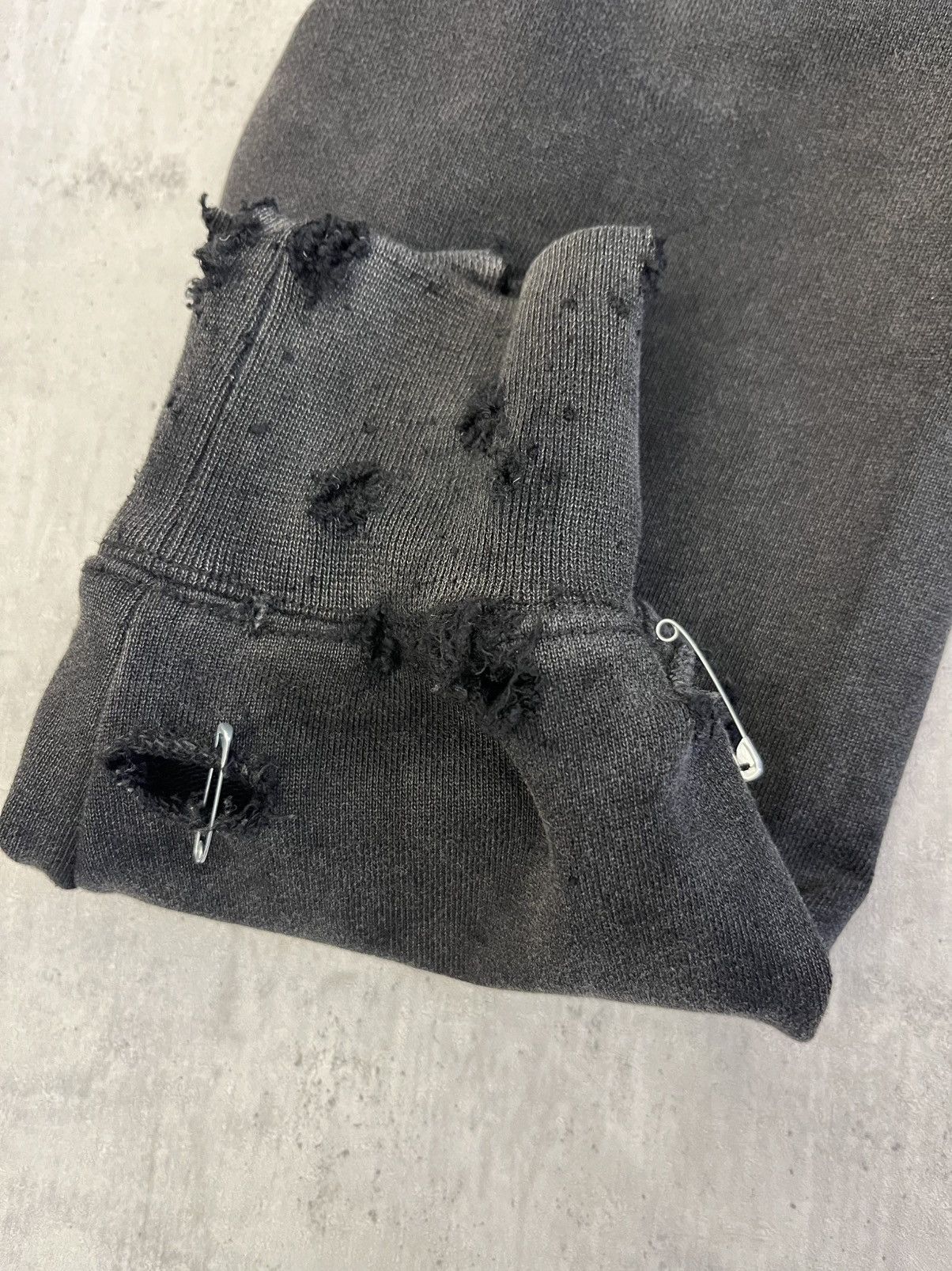 Other Distressed Black Slimfit Sweatshirt custom made All sizes Size US M / EU 48-50 / 2 - 5 Thumbnail