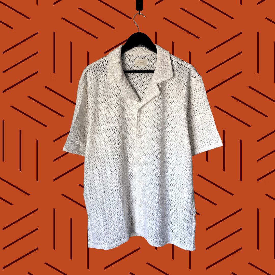 Aimé Leon Dore Lace Resort Shir white S Aime Leon Dore SS24 Aimé Leon Dore Lace Resort Shirt | Grailed