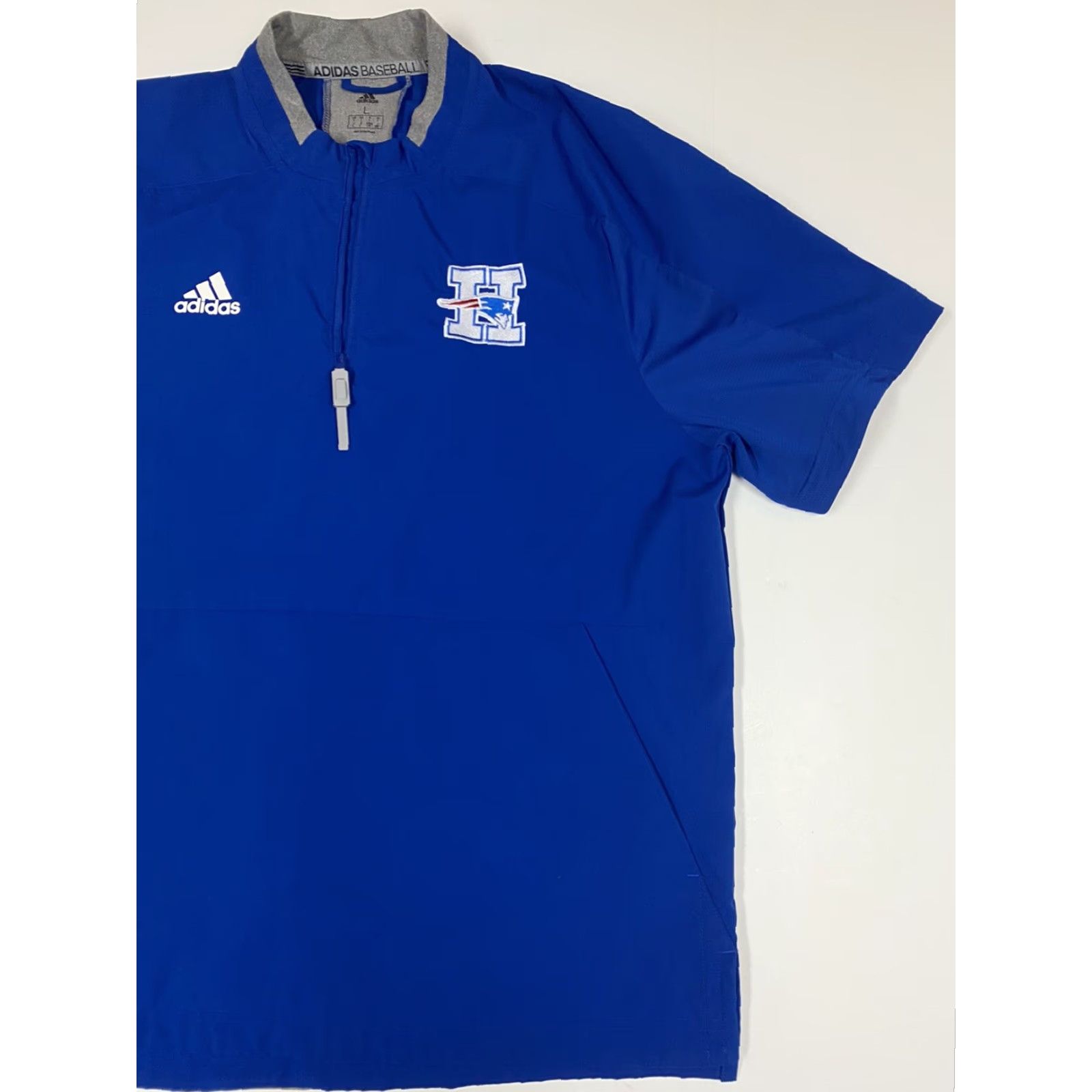 Adidas adidas Mens sweatshirt Large blue patriots logo pullover zip Active Size US L / EU 52-54 / 3 - 2 Thumbnail