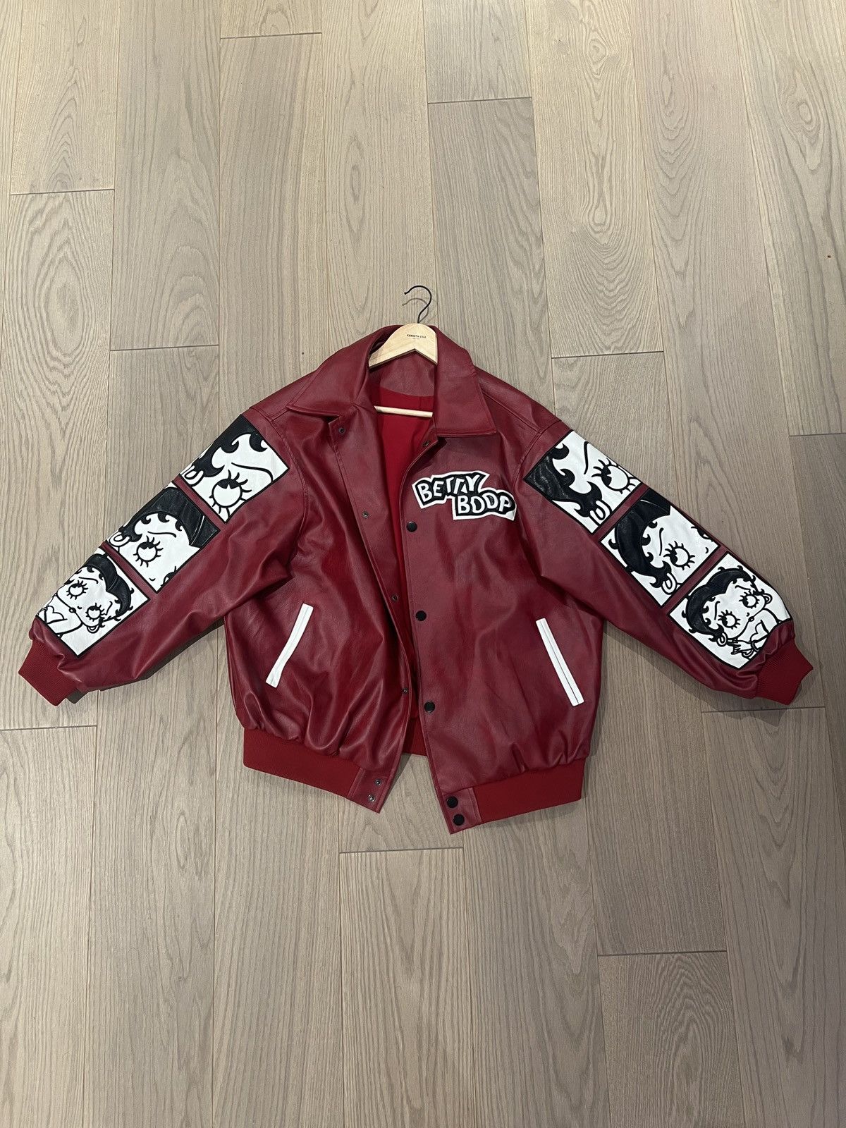 Vintage Betty Boop Multi-Panel Leather Jacket Size US XL / EU 56 / 4 - 1 Thumbnail