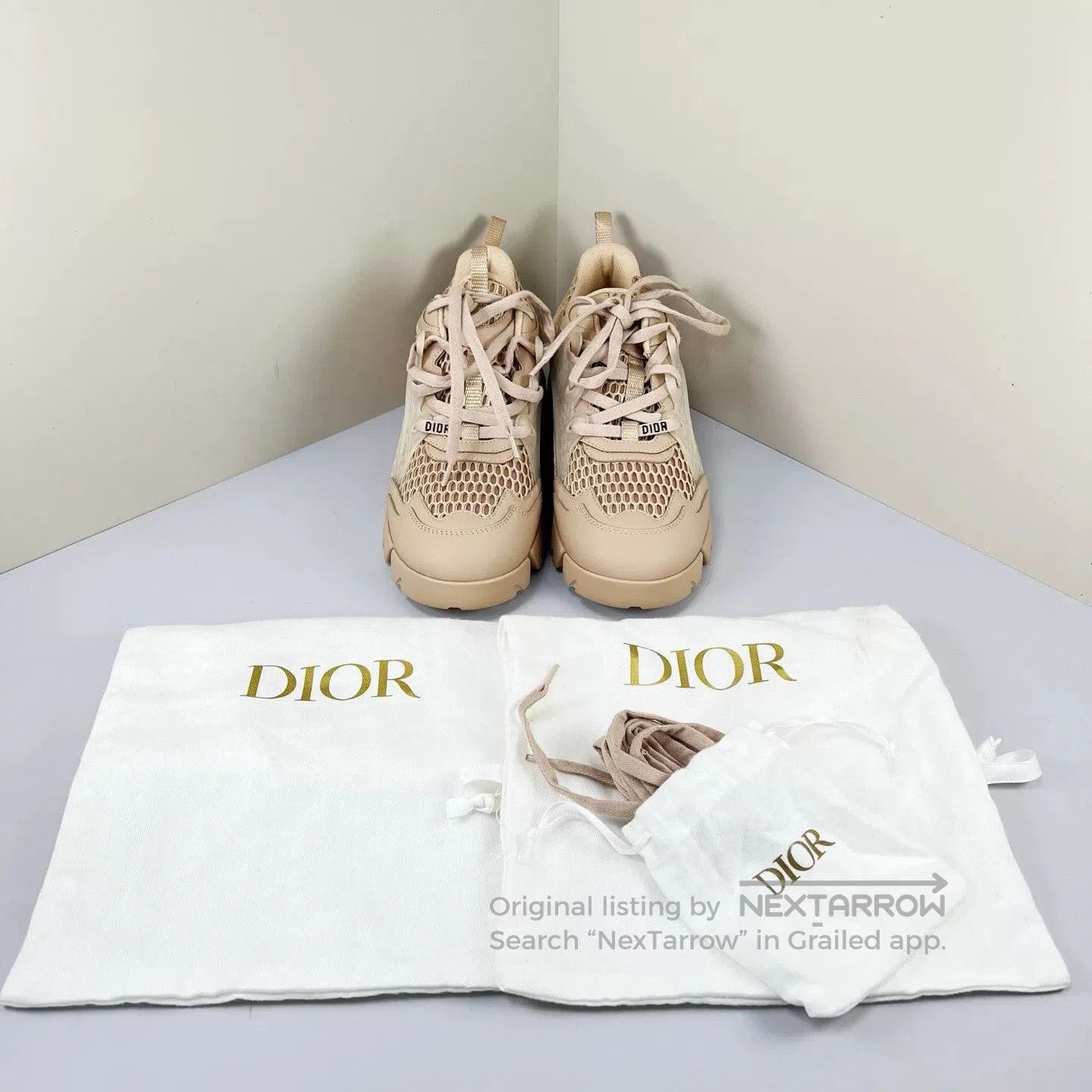 Dior Dior Pink Mesh Dad Sneakers. Size US 6.5 / IT 36.5 - 1 Thumbnail