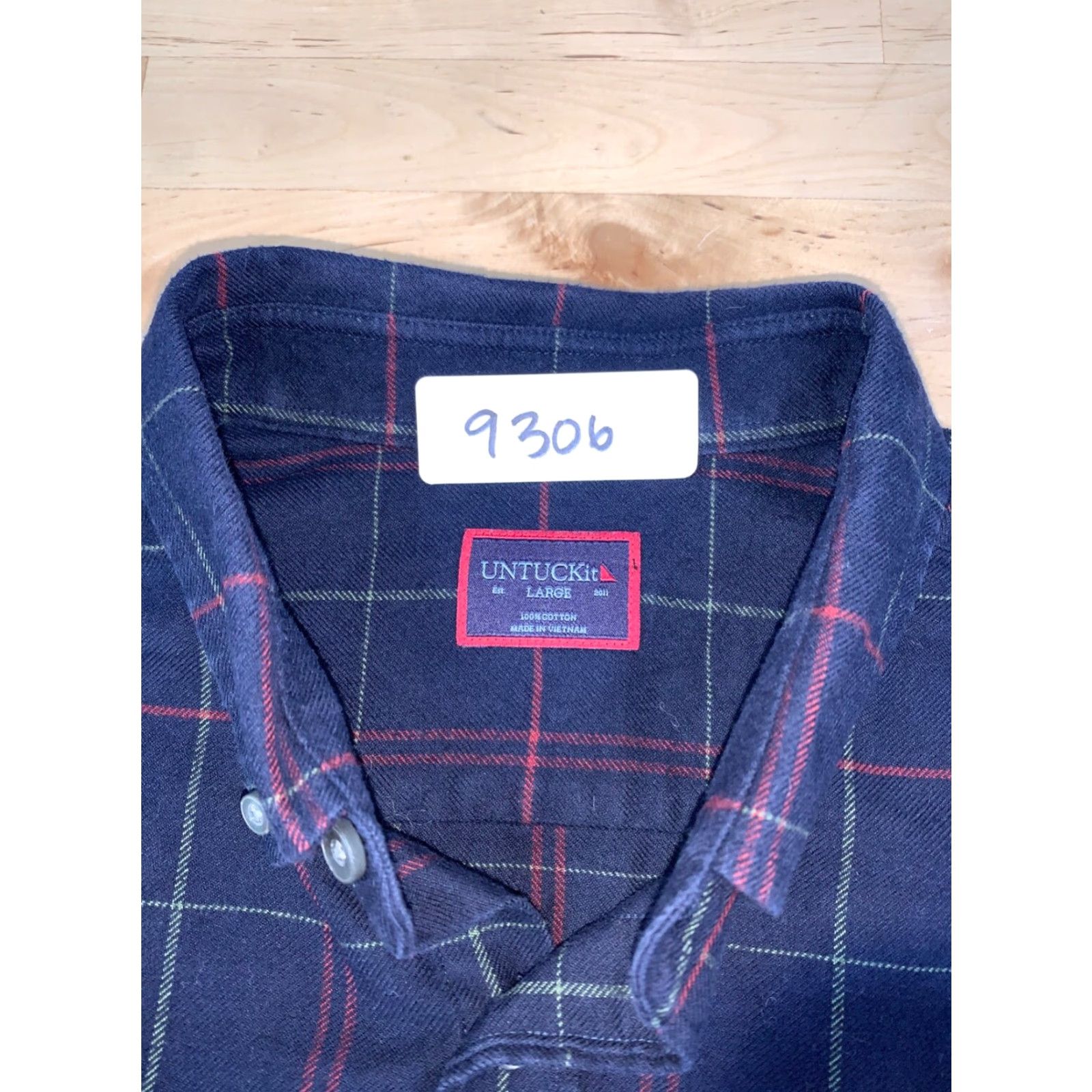 UNTUCKit UNTUCKit Capezzana Button Up Shirt Mens L Blue Casual Long Sleeve #9306 Size US L / EU 52-54 / 3 - 3 Thumbnail