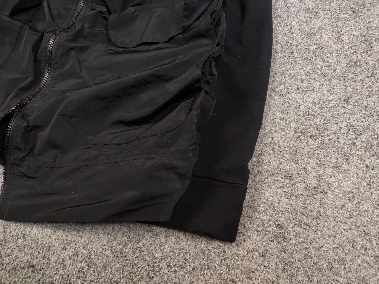 Japanese Brand ZEITLOS by Luana Design Black Oversized Zip Light Jacket Size M / US 6-8 / IT 42-44 - 5 Thumbnail