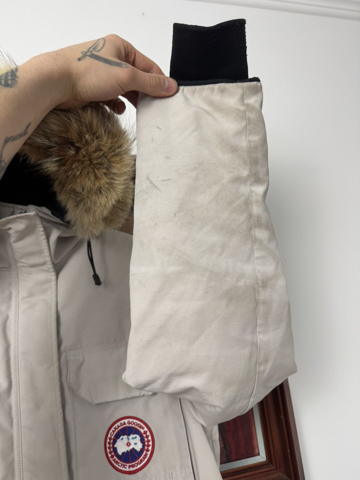 Canada Goose Canada Goose Expedition Beige Down Fur Coat Parka Jacket Size US XS / EU 42 / 0 - 13 Thumbnail