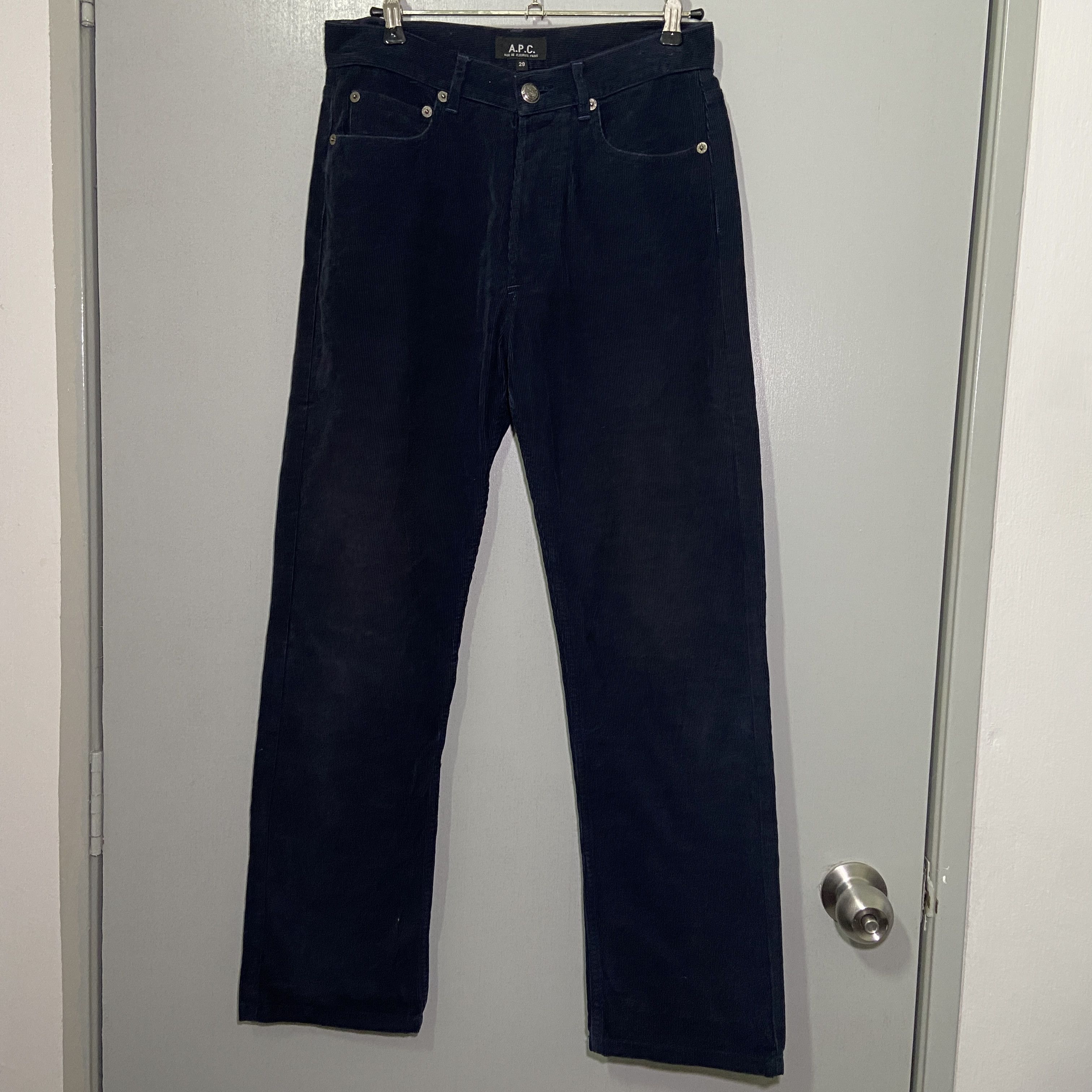A.P.C. APC Black Corduroy Pants Size US 29 - 1 Thumbnail